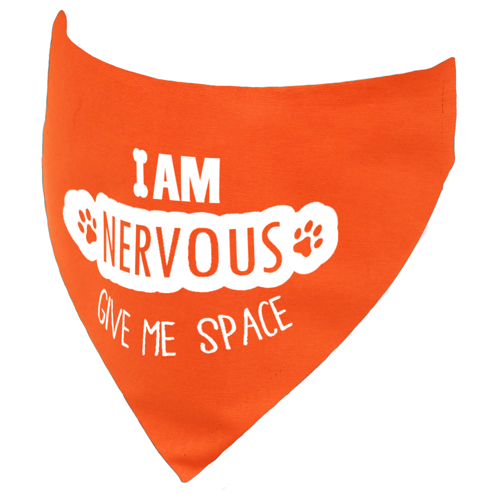 I am Nervous Give Me Space Dog Bandana
