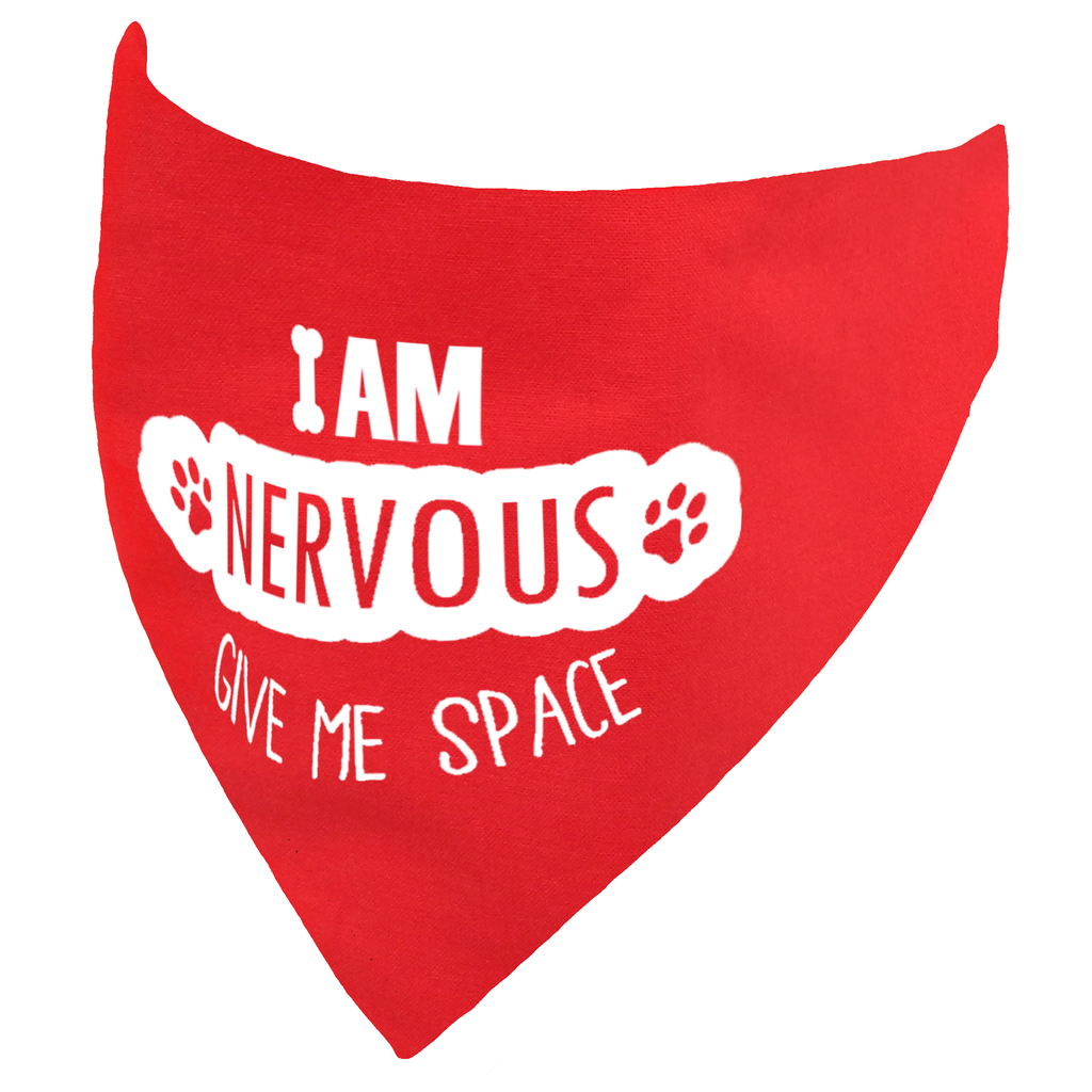 I am Nervous Give Me Space Dog Bandana