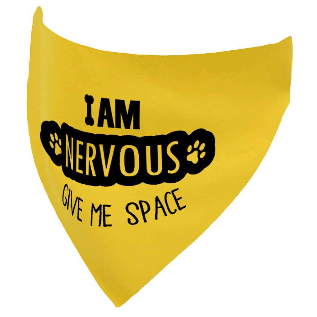 I am Nervous Give Me Space Dog Bandana
