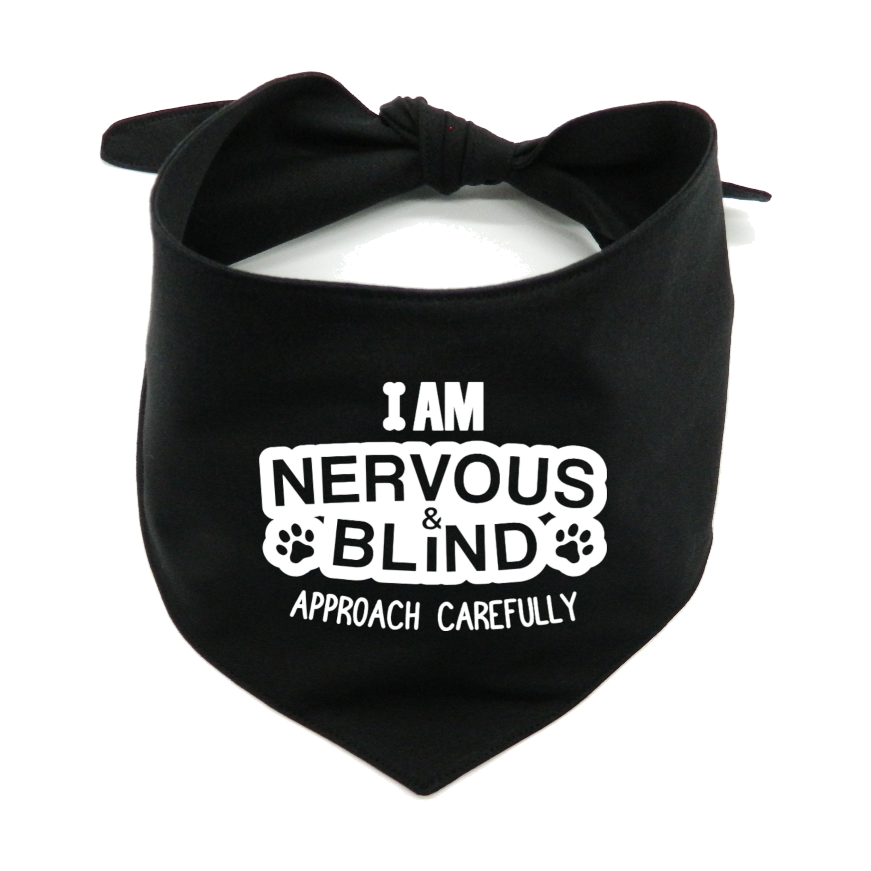 I Am Nervous and Blind Approach Carefully Awareness Dog Bandana