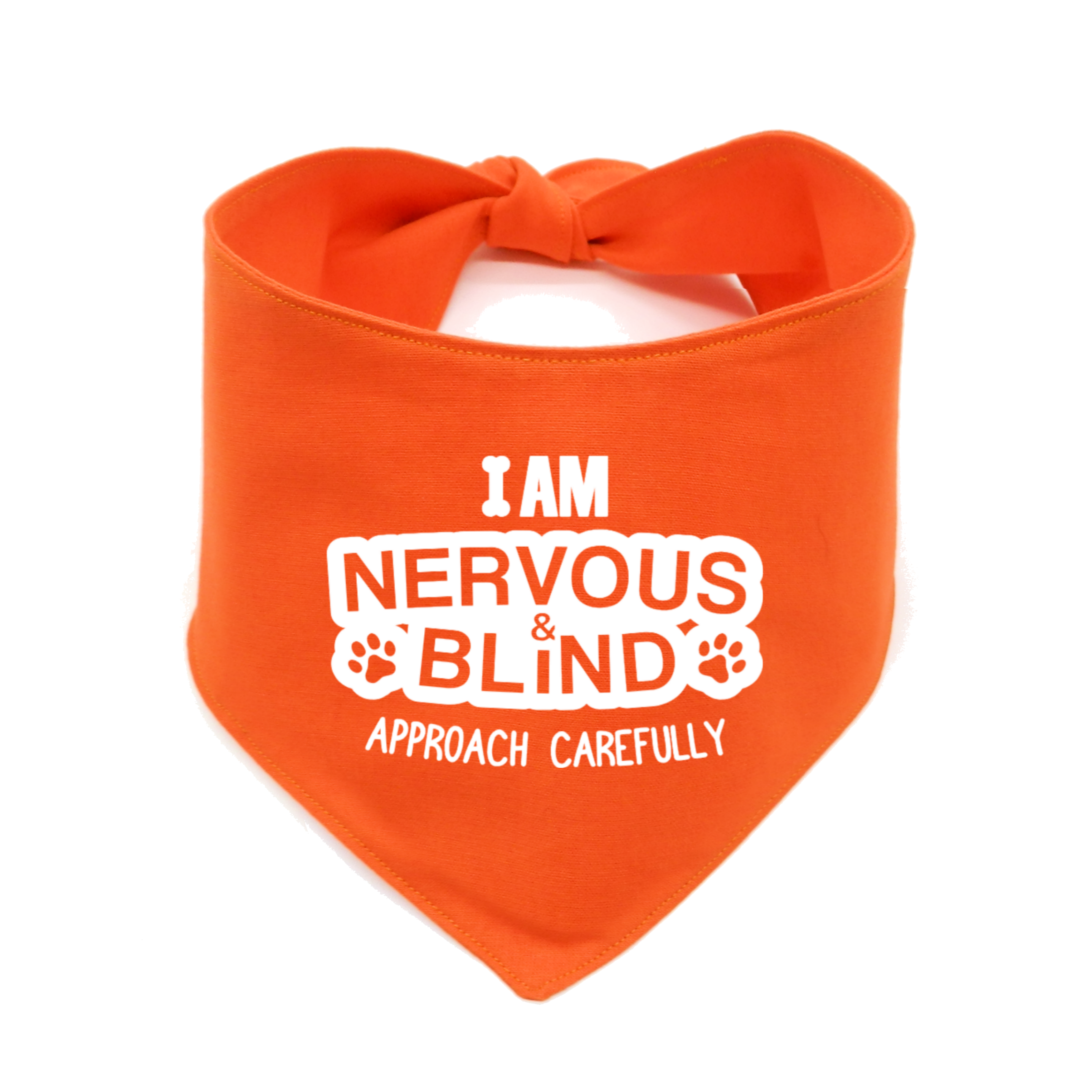 I Am Nervous and Blind Approach Carefully Awareness Dog Bandana