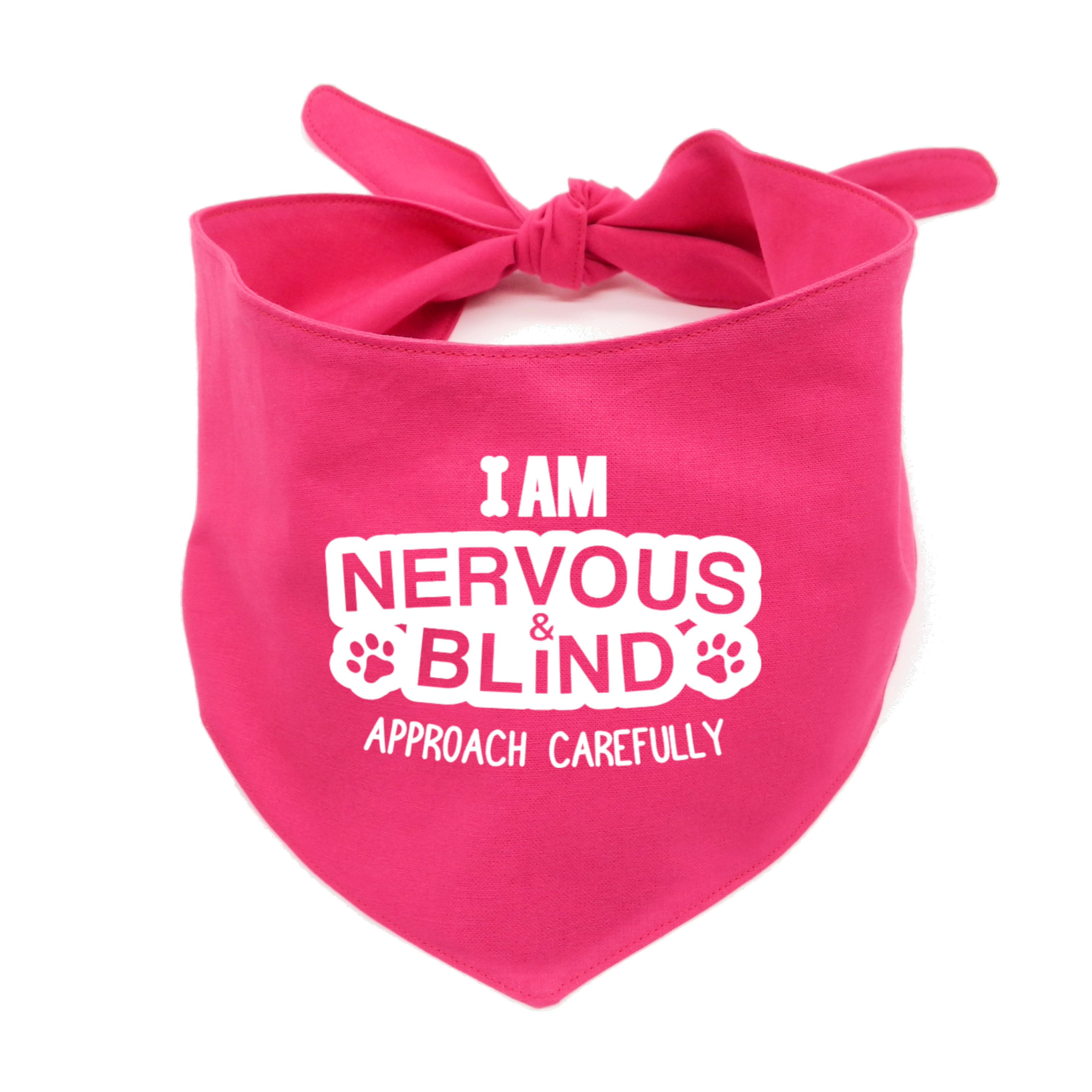 I Am Nervous and Blind Approach Carefully Awareness Dog Bandana