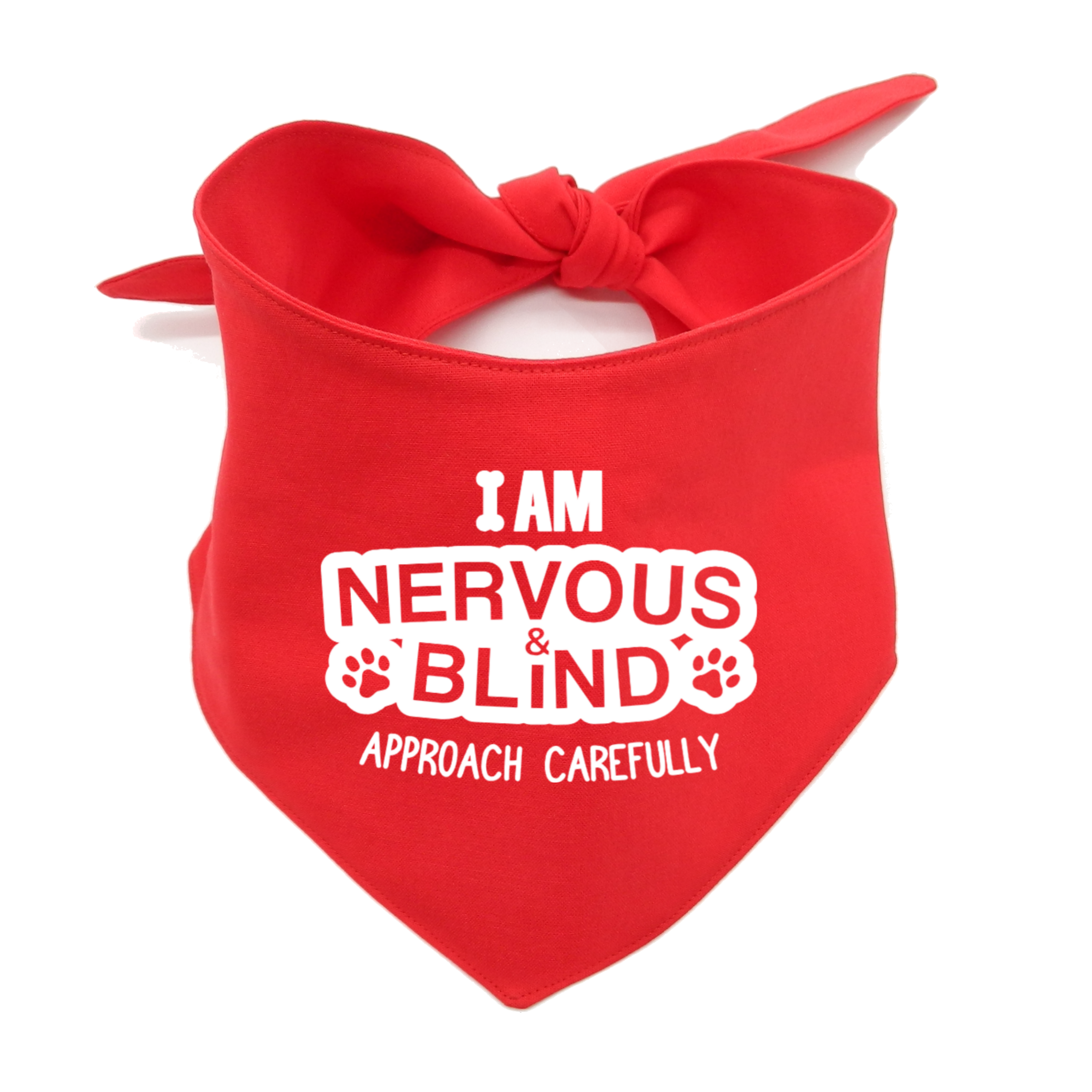 I Am Nervous and Blind Approach Carefully Awareness Dog Bandana