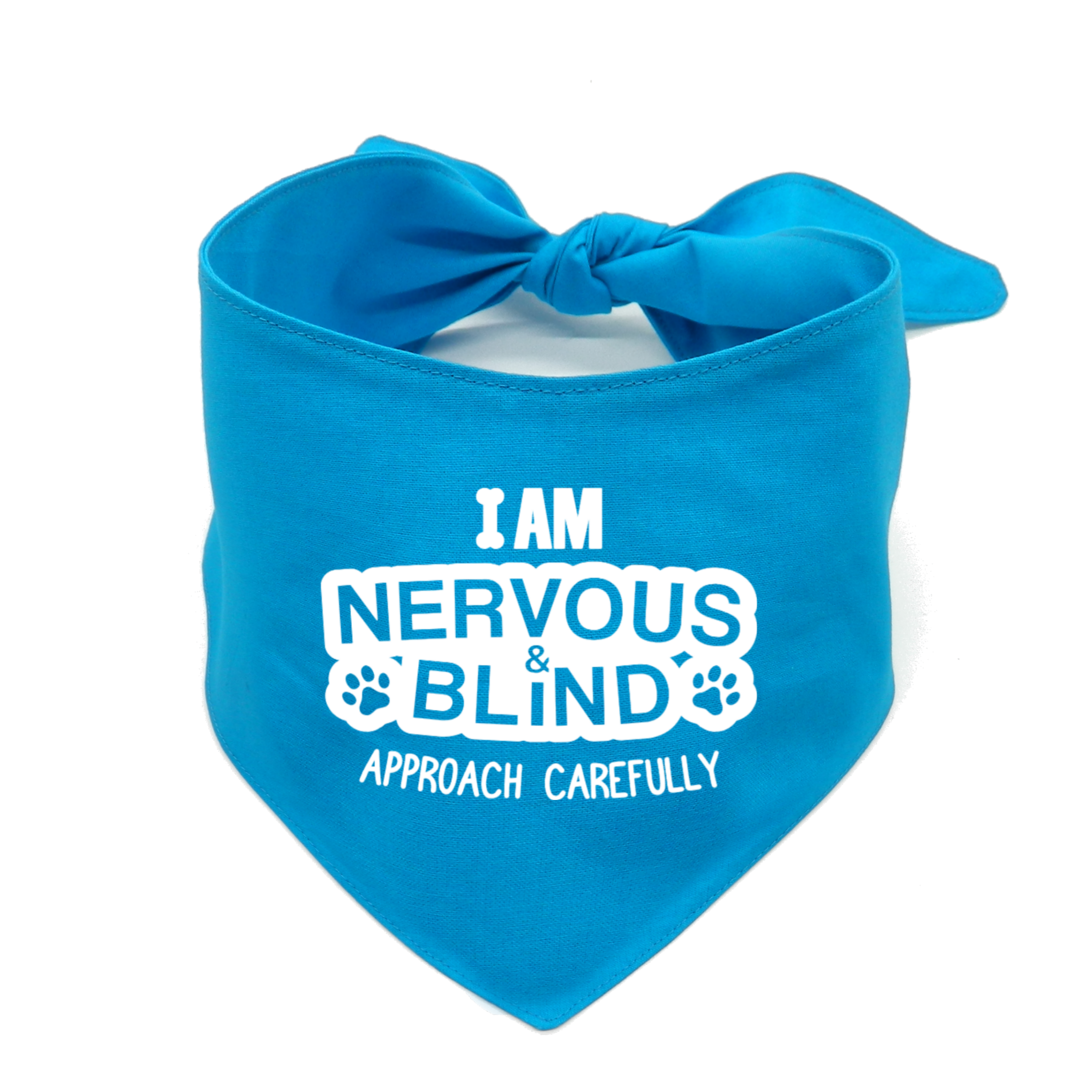 I Am Nervous and Blind Approach Carefully Awareness Dog Bandana