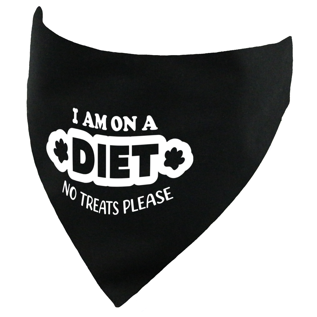 I am on a Diet - No Treats Please Dog Bandana