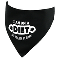I am on a Diet - No Treats Please Dog Bandana