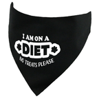 I am on a Diet - No Treats Please Dog Bandana