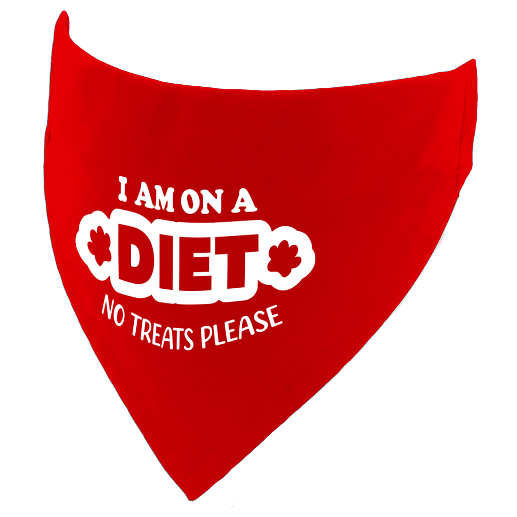 I am on a Diet - No Treats Please Dog Bandana