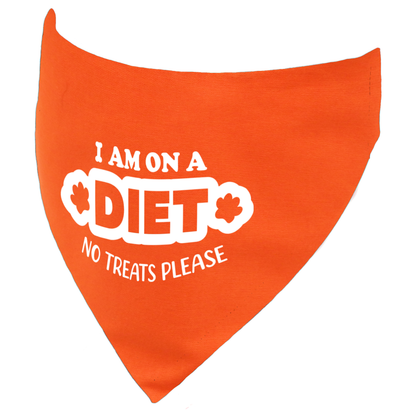 I am on a Diet - No Treats Please Dog Bandana