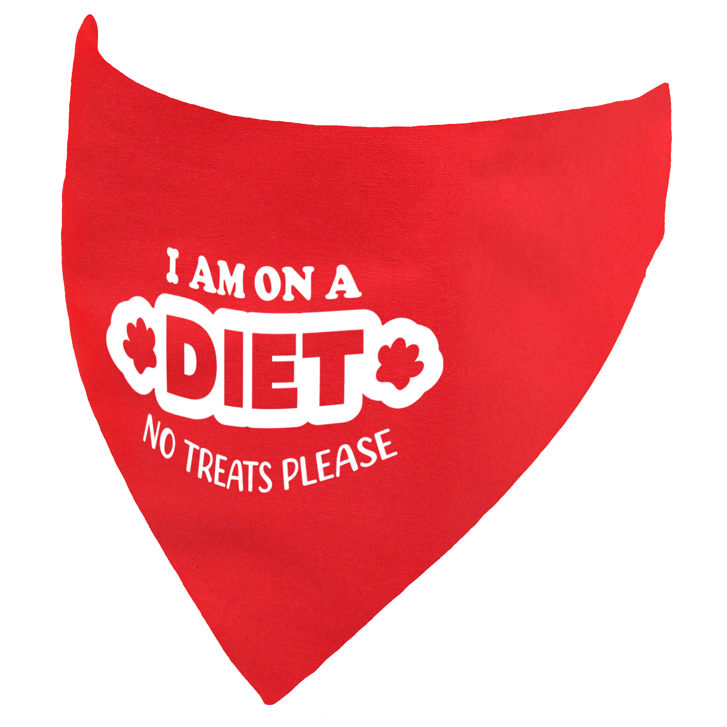 I am on a Diet - No Treats Please Dog Bandana