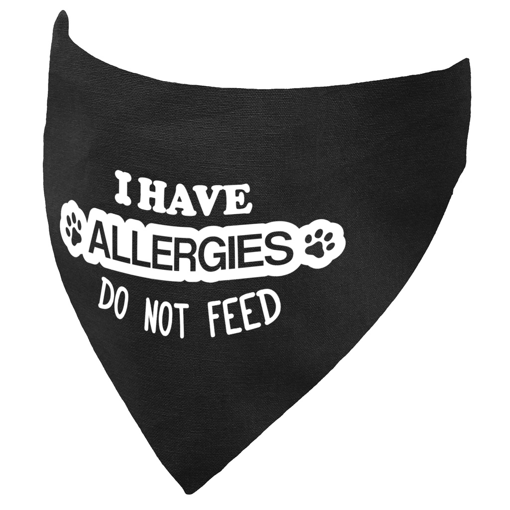 I have Allergies - Do Not Feed Dog Bandana