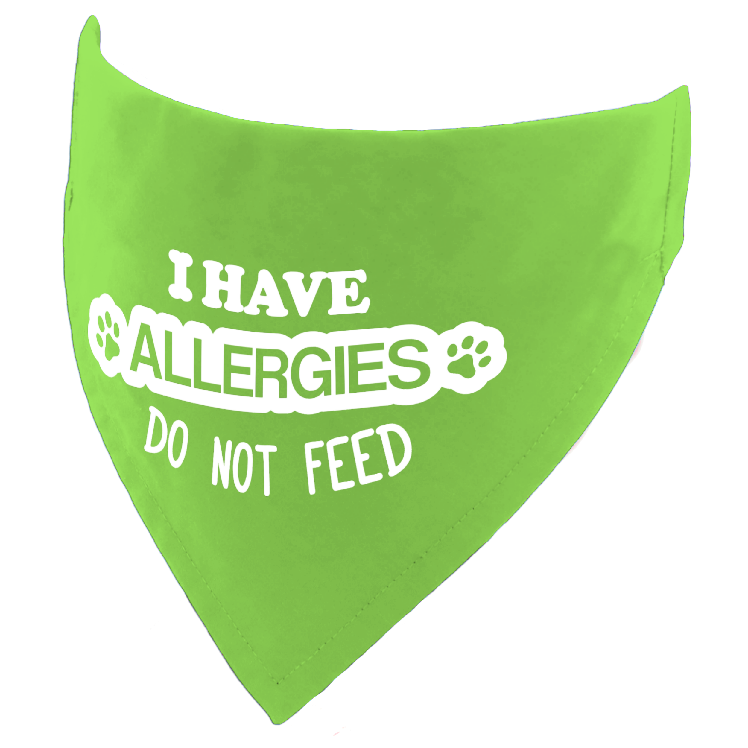 I have Allergies - Do Not Feed Dog Bandana