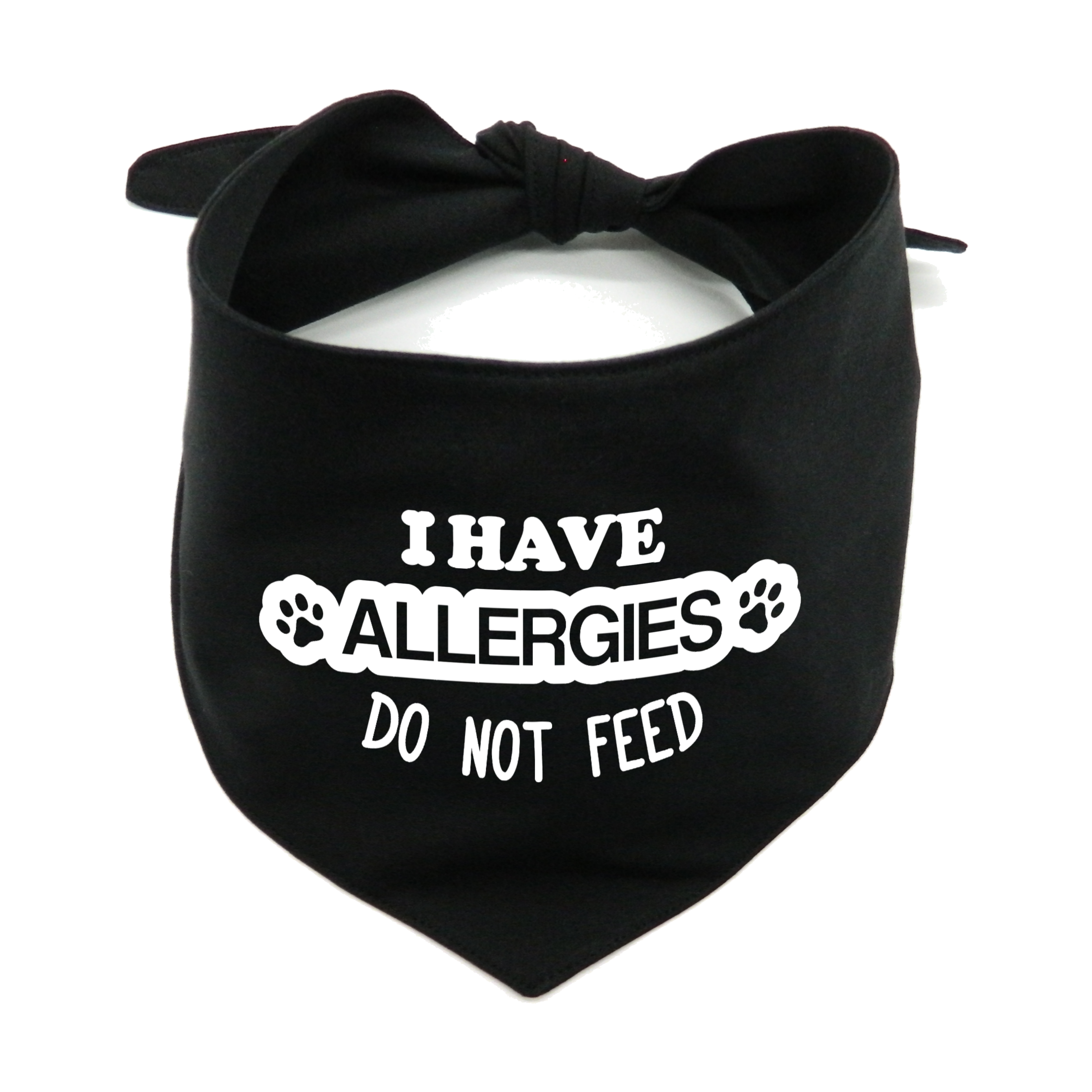 I Have Allergies Dog Bandana –  Do Not Feed Awareness
