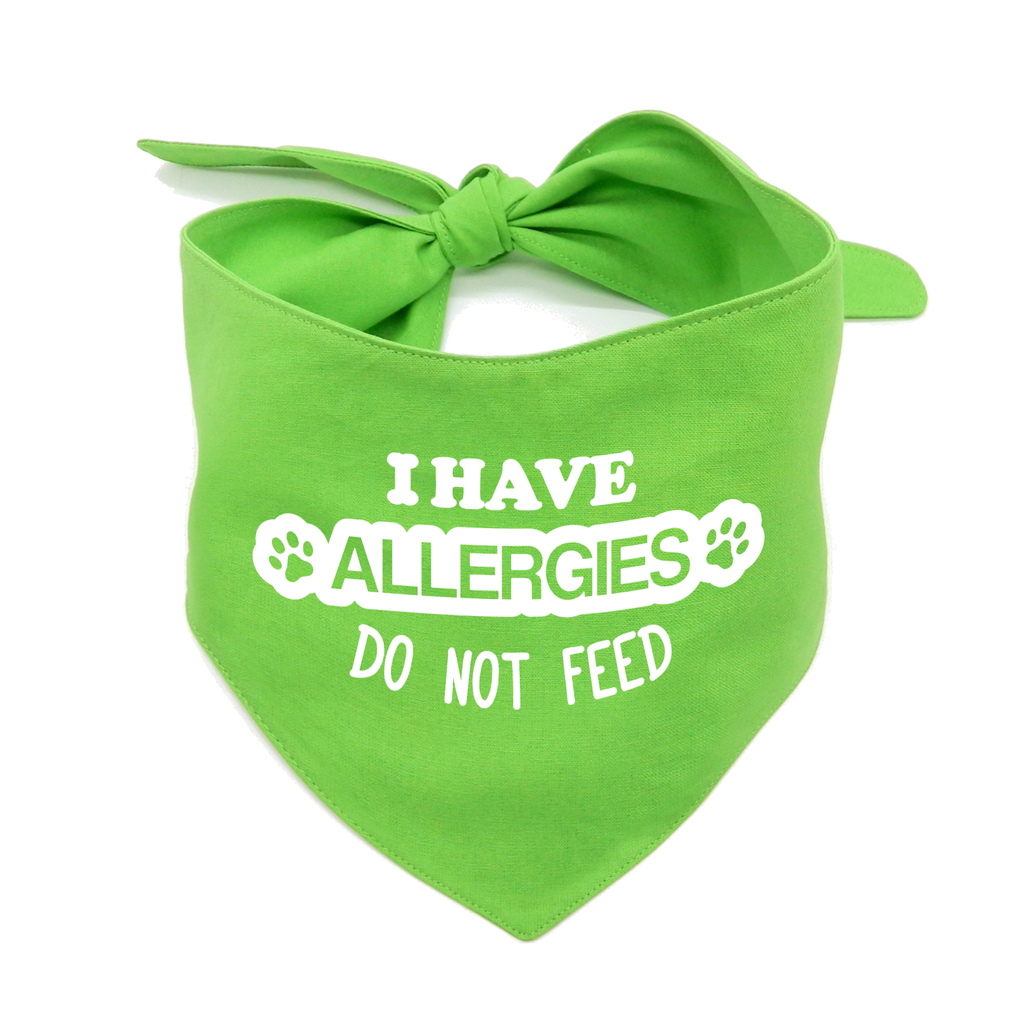 I Have Allergies Dog Bandana –  Do Not Feed Awareness