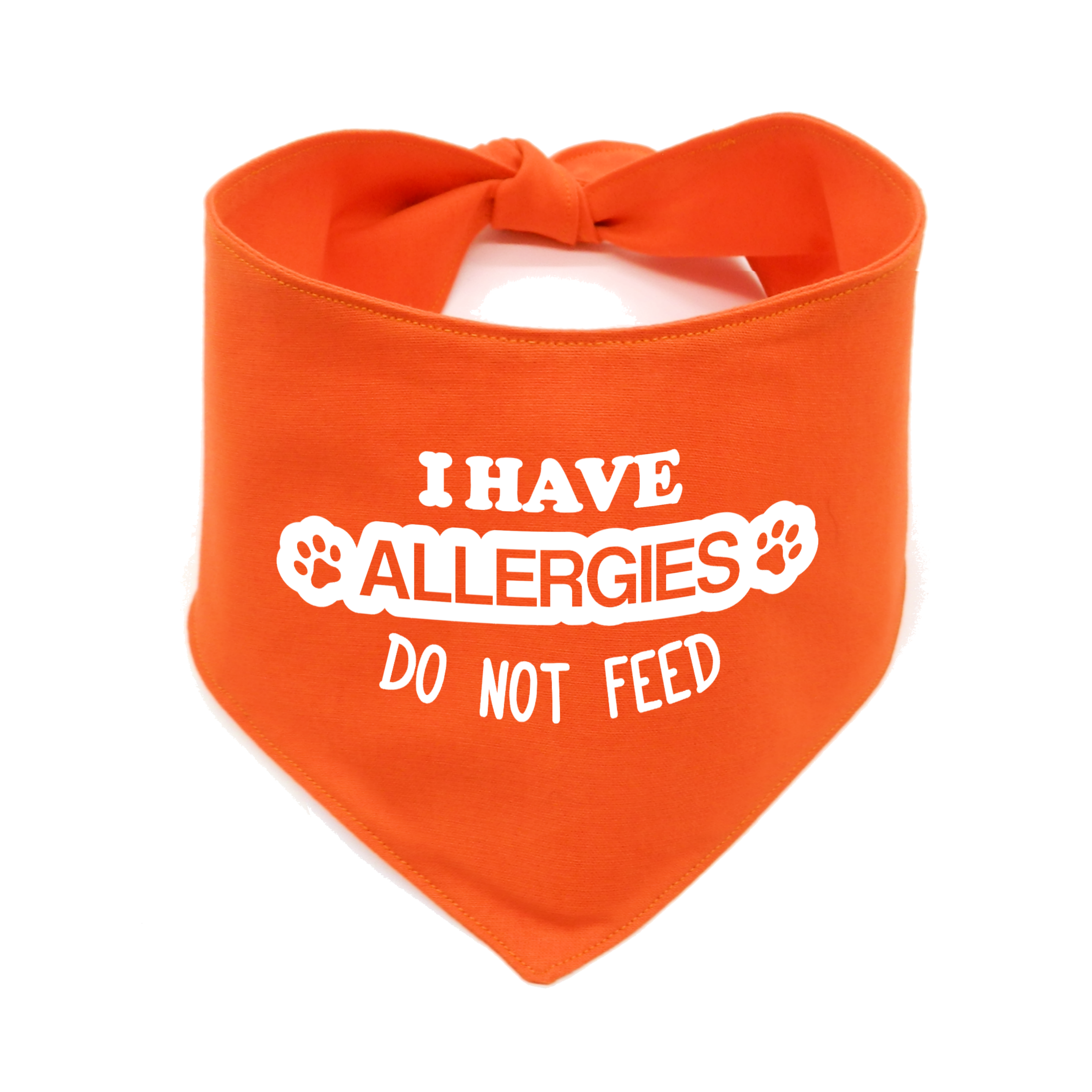 I Have Allergies Dog Bandana –  Do Not Feed Awareness
