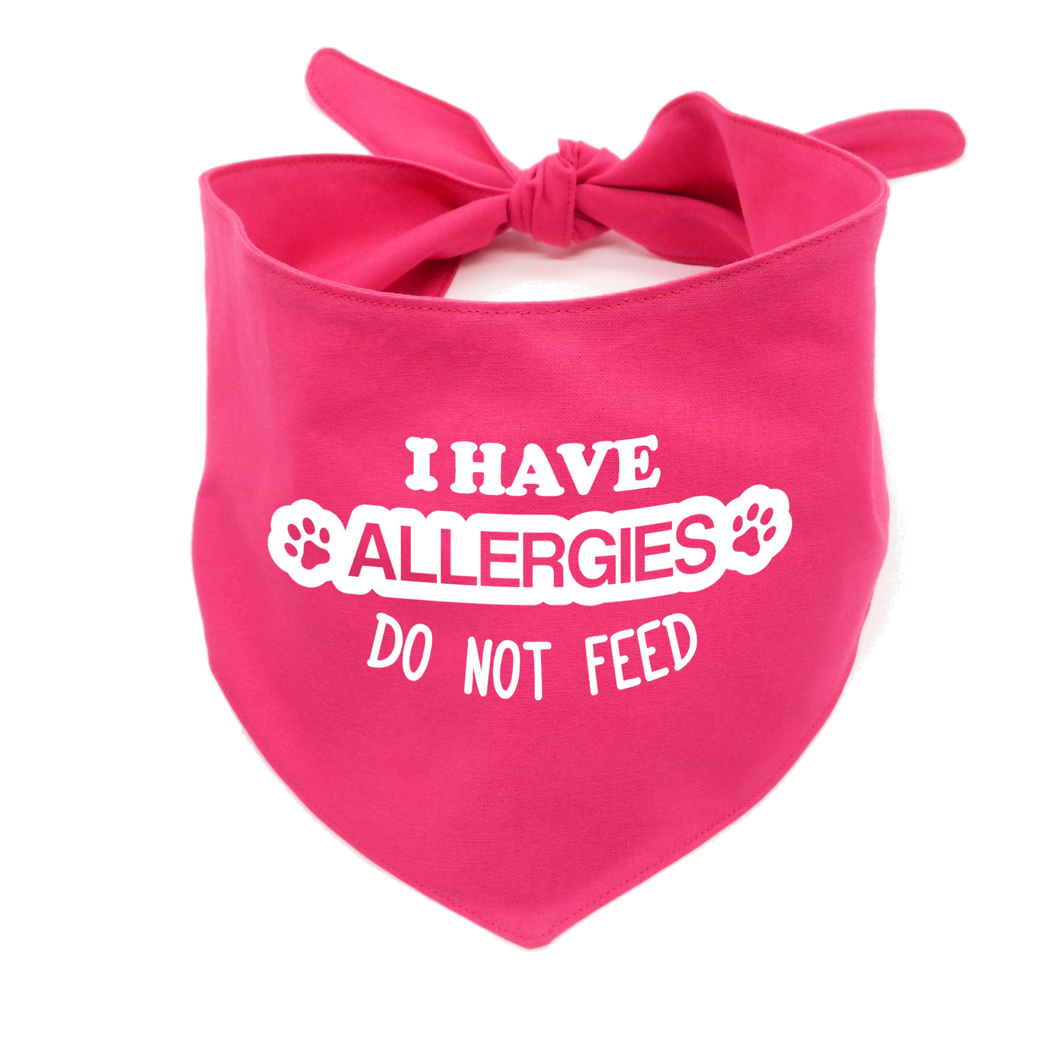 I Have Allergies Dog Bandana –  Do Not Feed Awareness