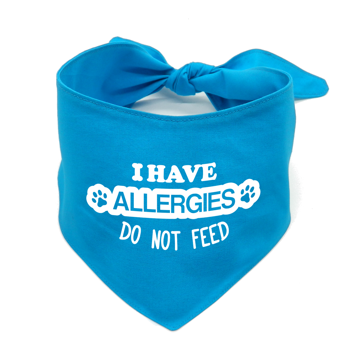 I Have Allergies Dog Bandana –  Do Not Feed Awareness