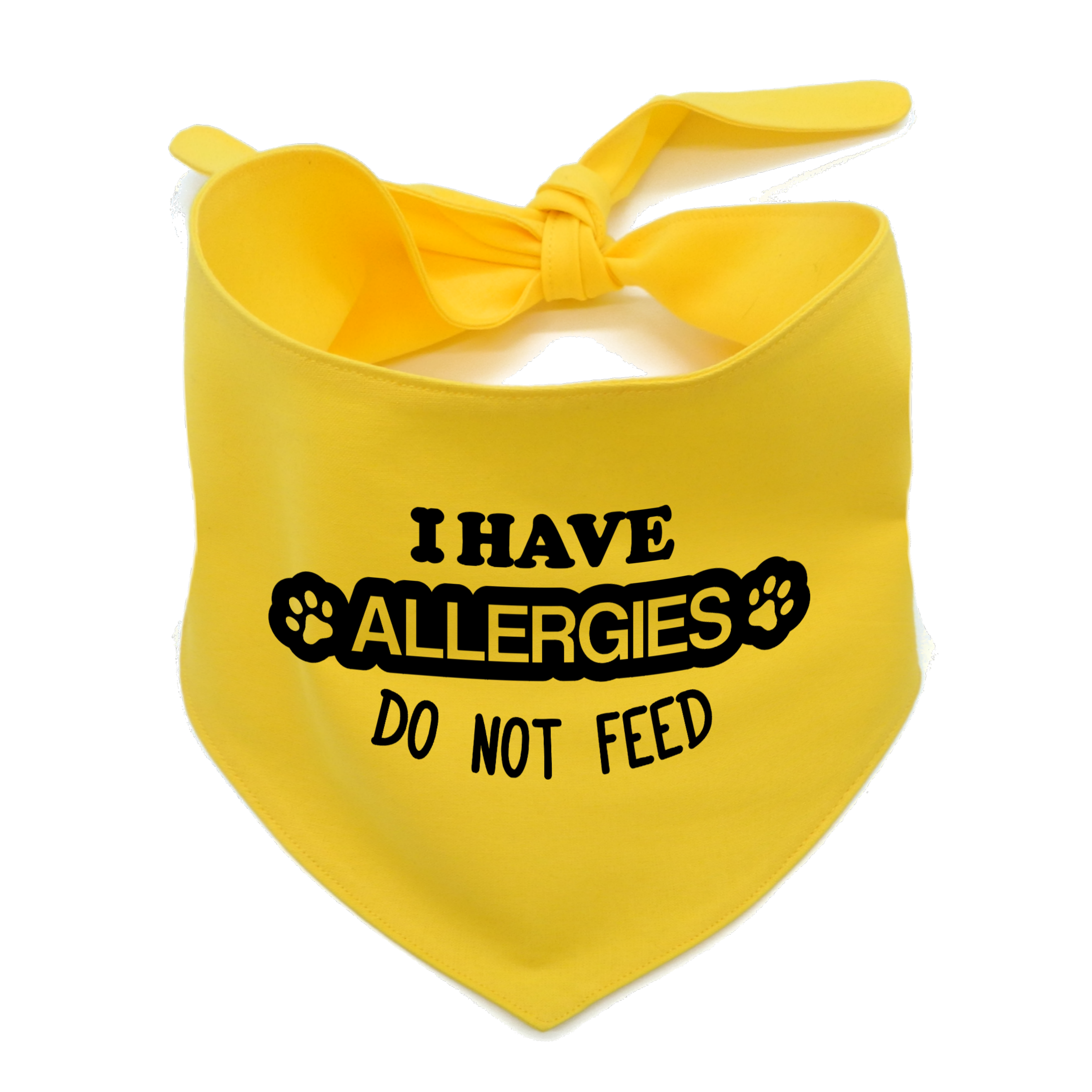 I Have Allergies Dog Bandana –  Do Not Feed Awareness