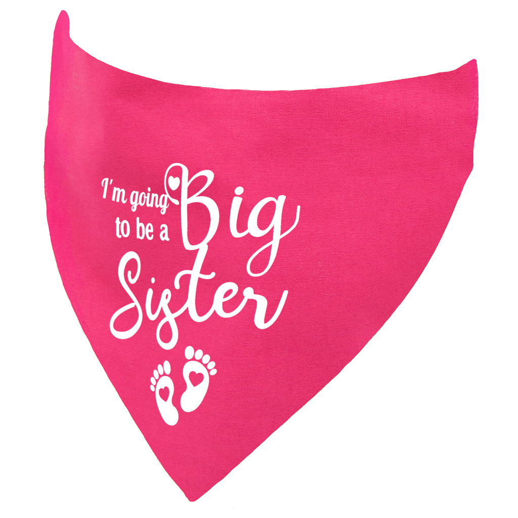 I'm Going to be a Big Sister Announcement Dog Bandana
