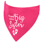 I'm Going to be a Big Sister Announcement Dog Bandana