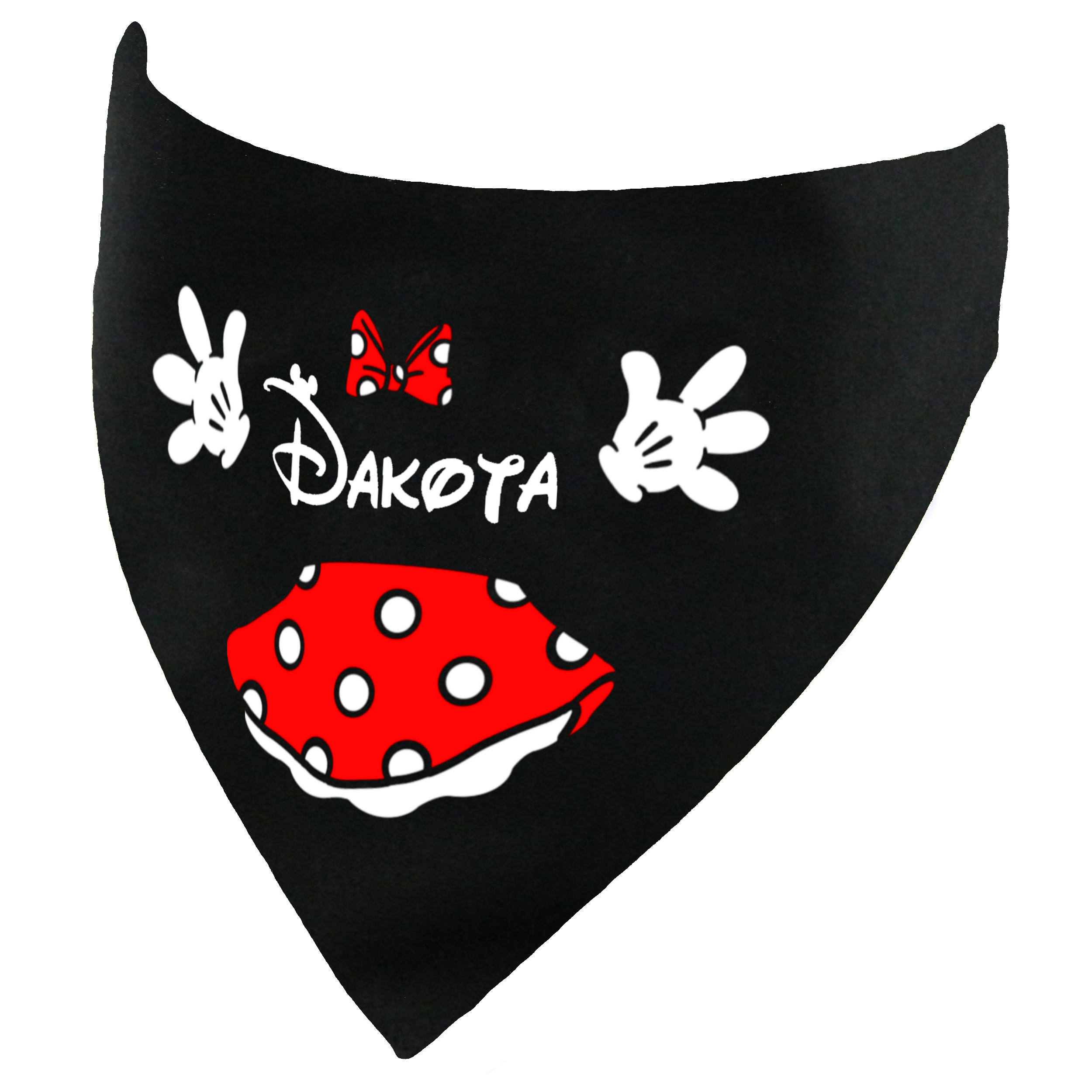 Minnie Inspired Personalised Bandana