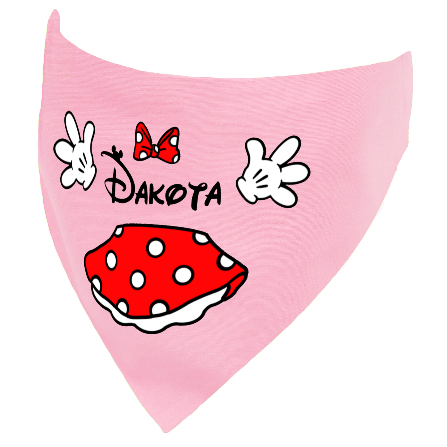 Minnie Inspired Personalised Bandana
