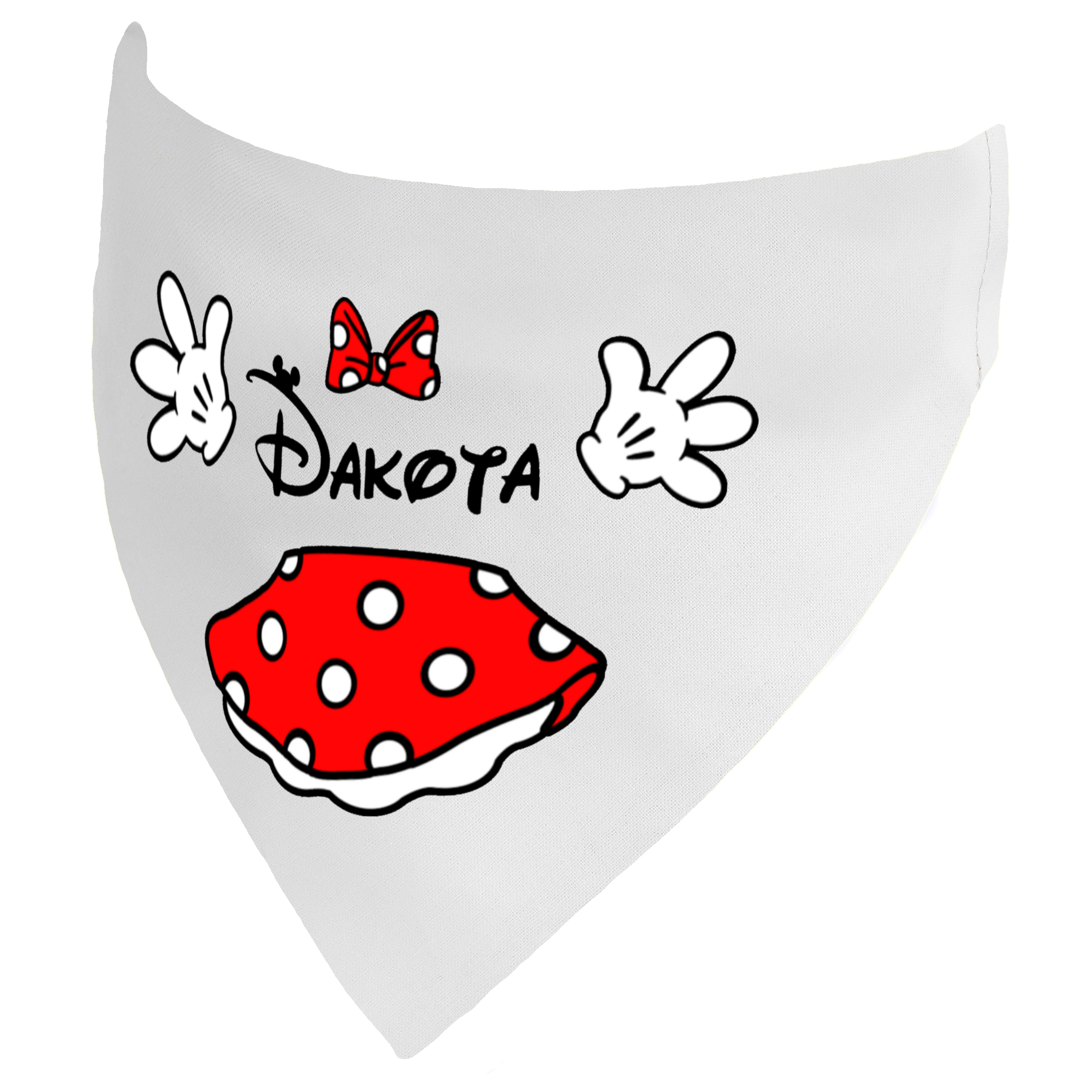 Minnie Inspired Personalised Bandana