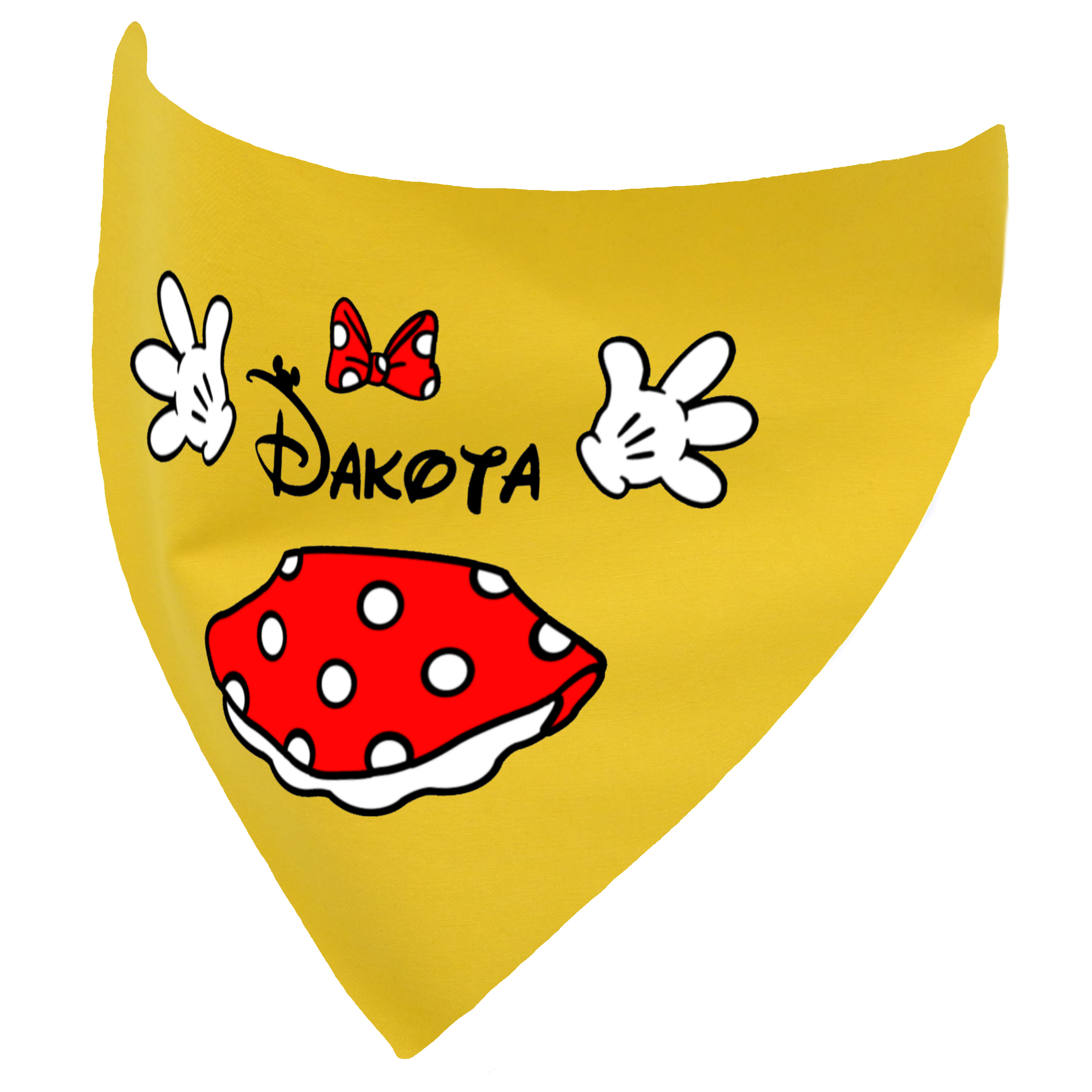Minnie Inspired Personalised Bandana