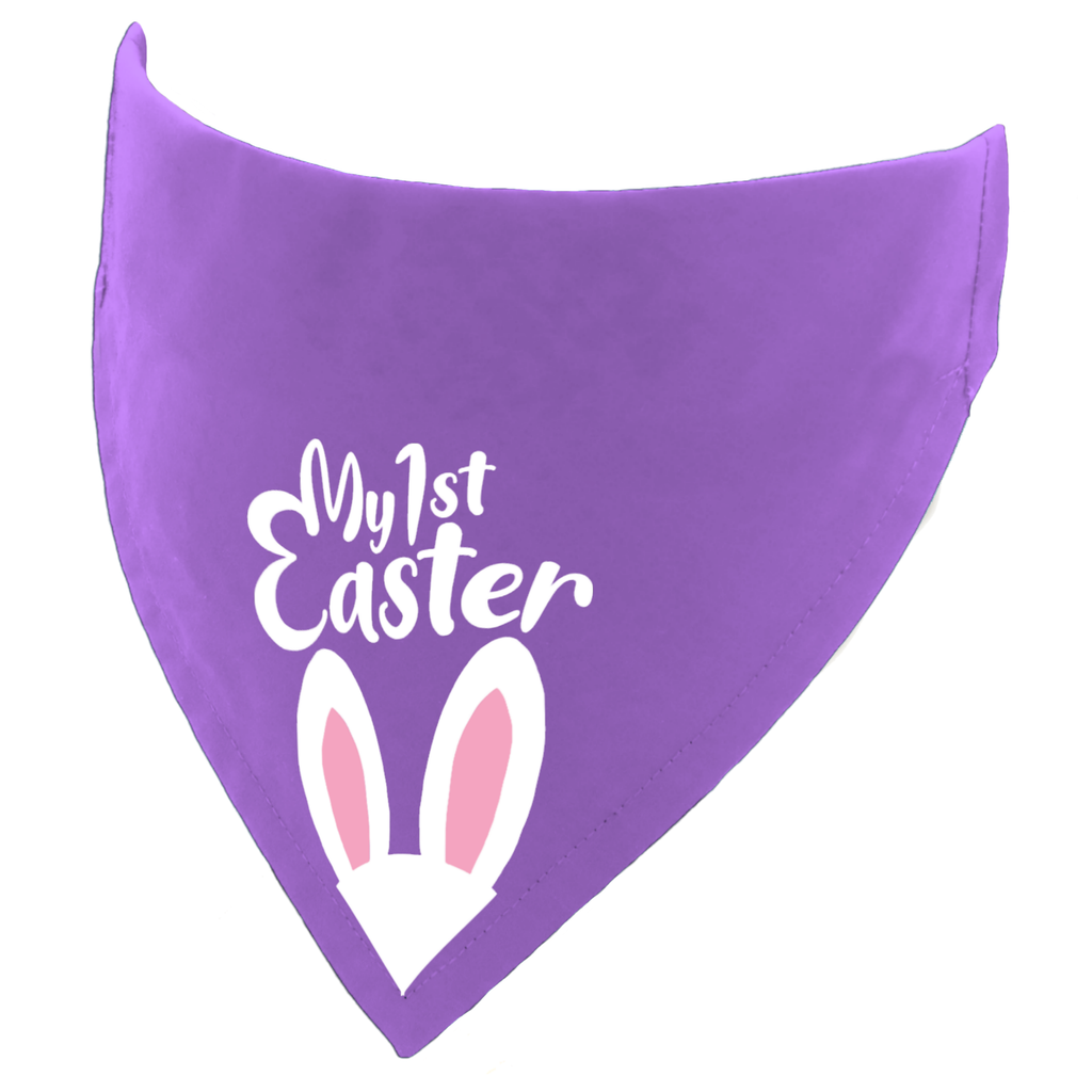 My 1st Easter Bunny Ears Dog Bandana