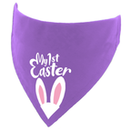 My 1st Easter Bunny Ears Dog Bandana