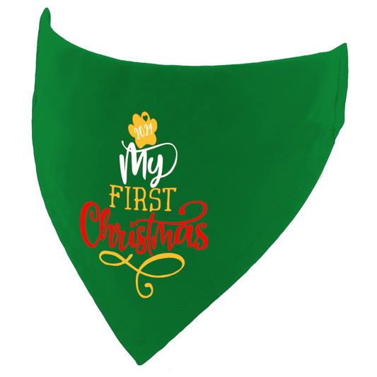 My First Christmas Dog Bandana