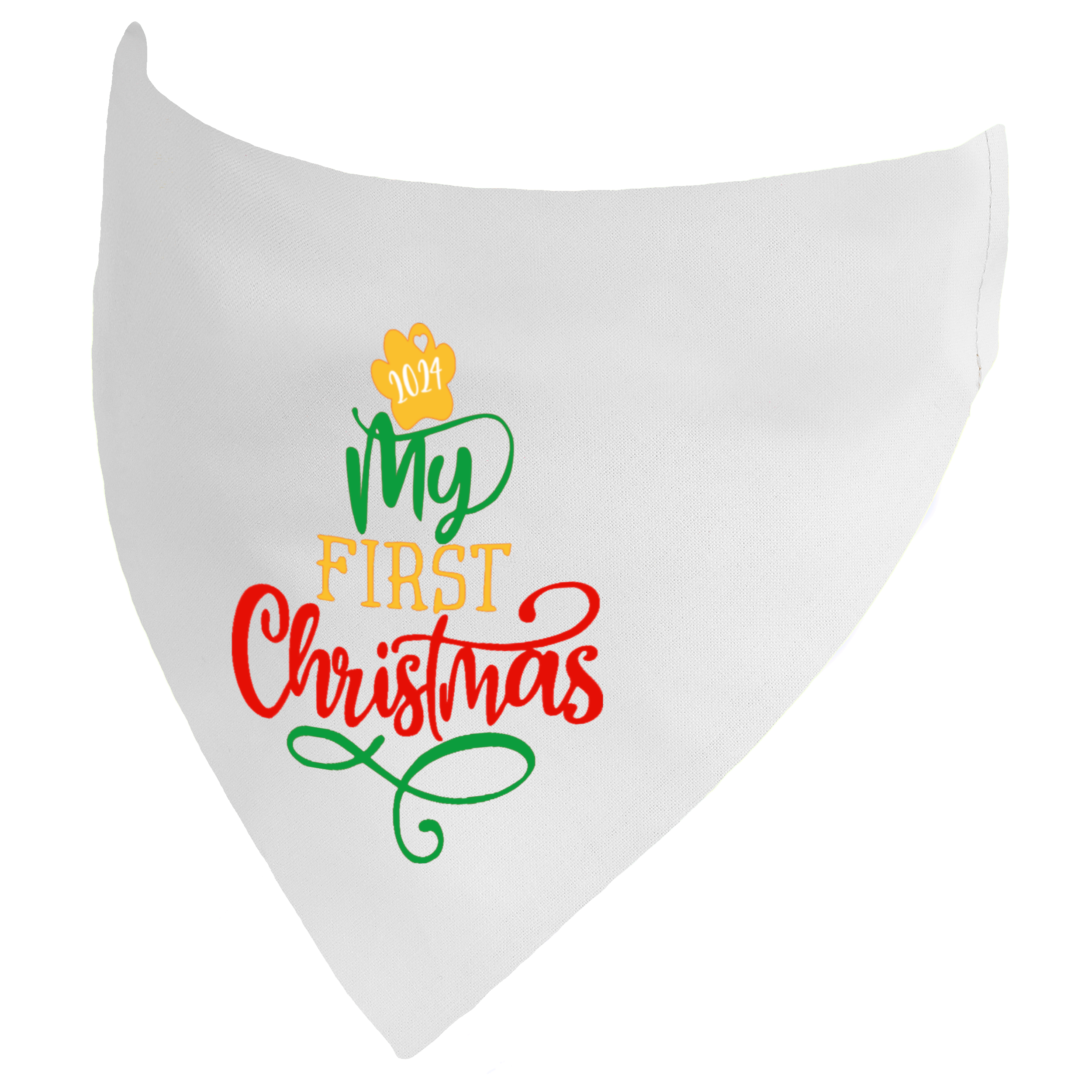 My First Christmas Dog Bandana
