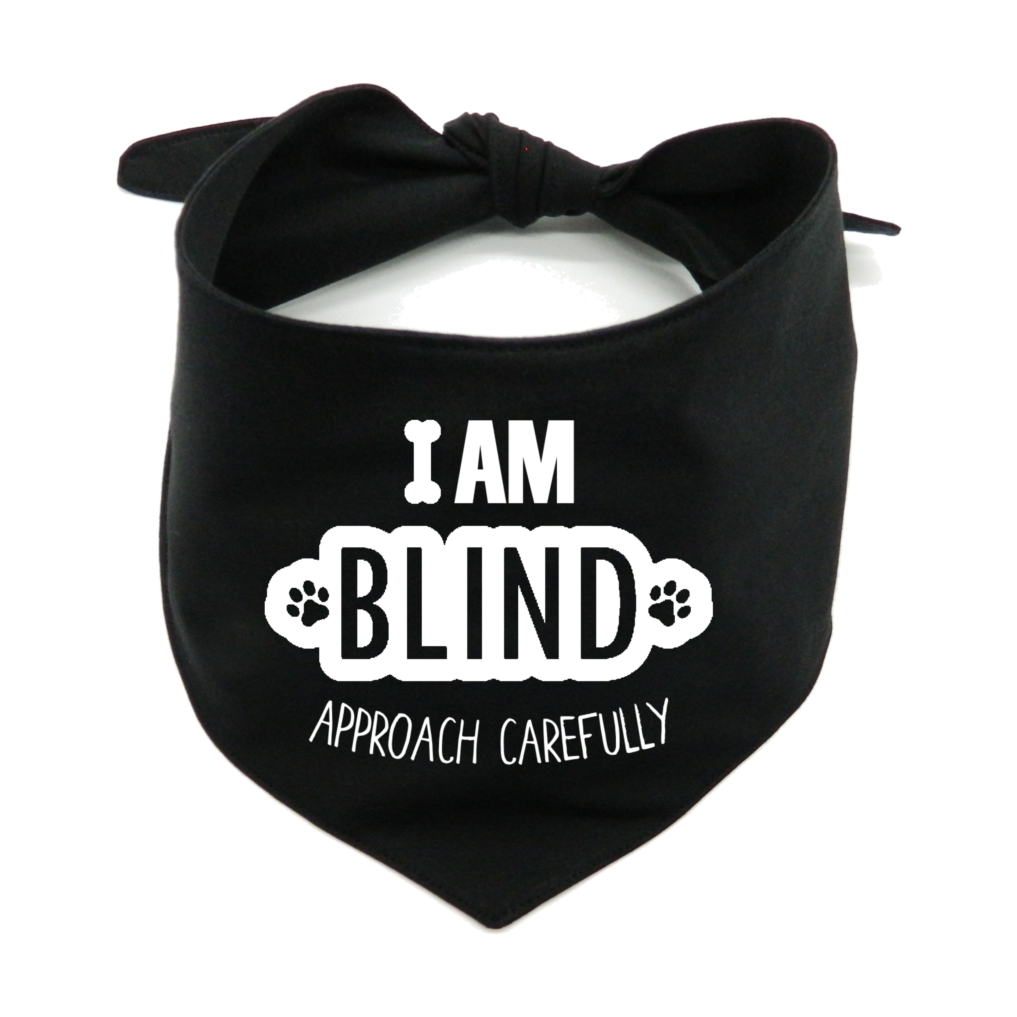 I Am Blind Dog Bandana –  Awareness Bandana for Visually Impaired Dog