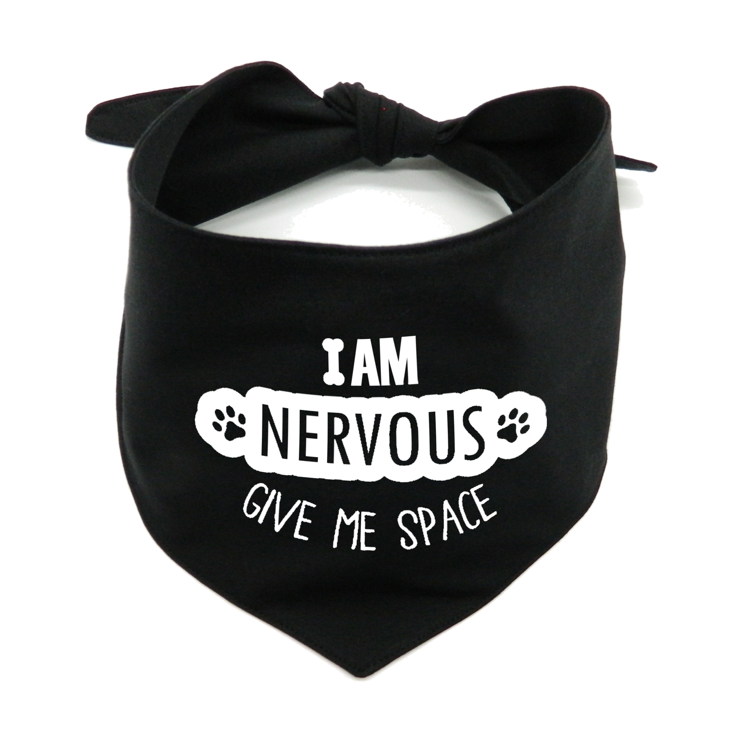 I Am Nervous Give Me Space Dog Bandana –  Awareness Bandana