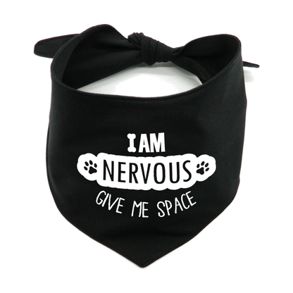 I Am Nervous Give Me Space Dog Bandana –  Awareness Bandana