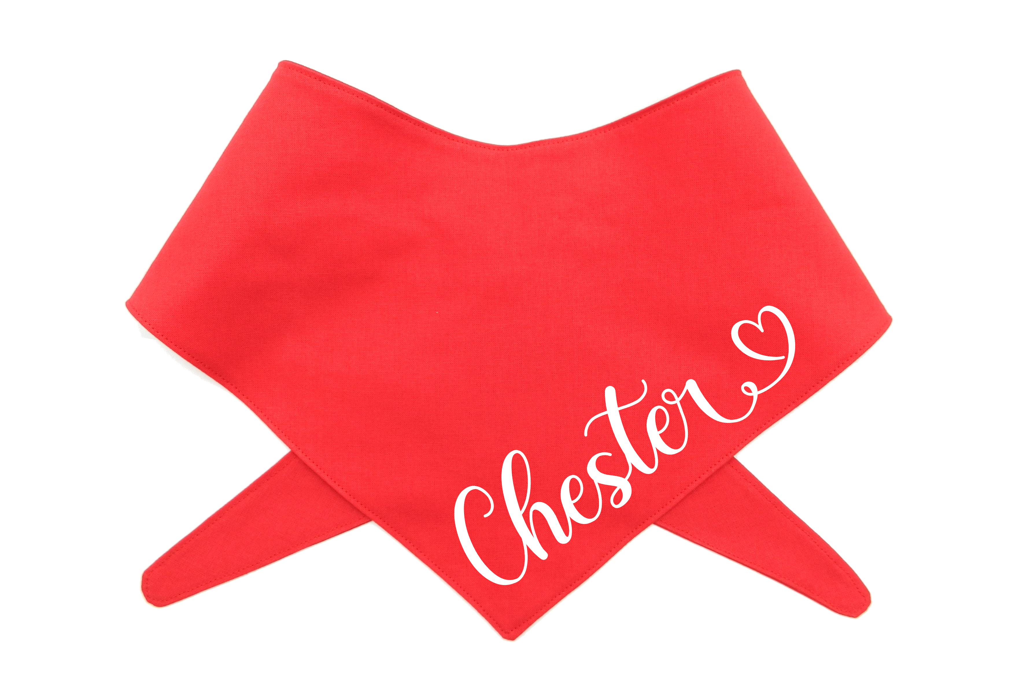 Personalised Dog Bandana with Name - Tie On