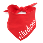 Cute Personalised Dog Bandana with Name - Tie On