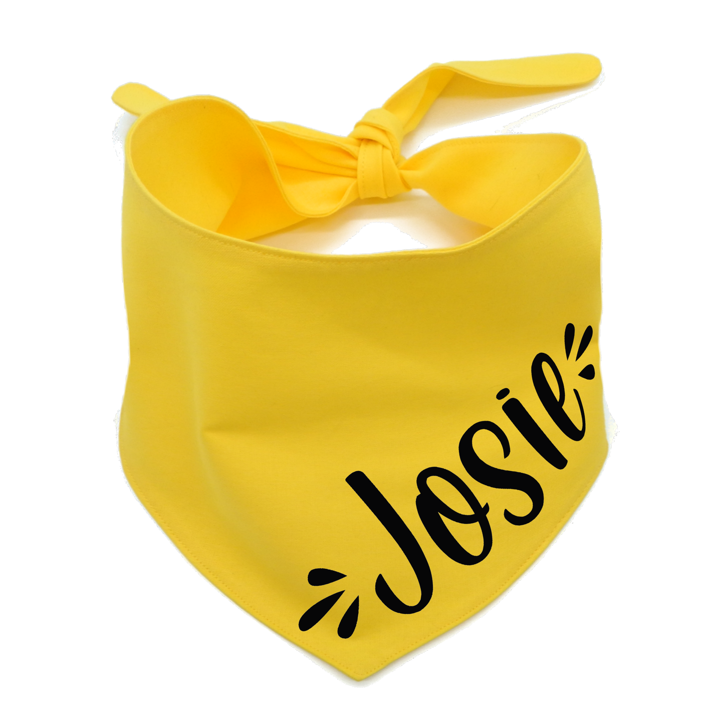Cute Personalised Dog Bandana with Name - Tie On