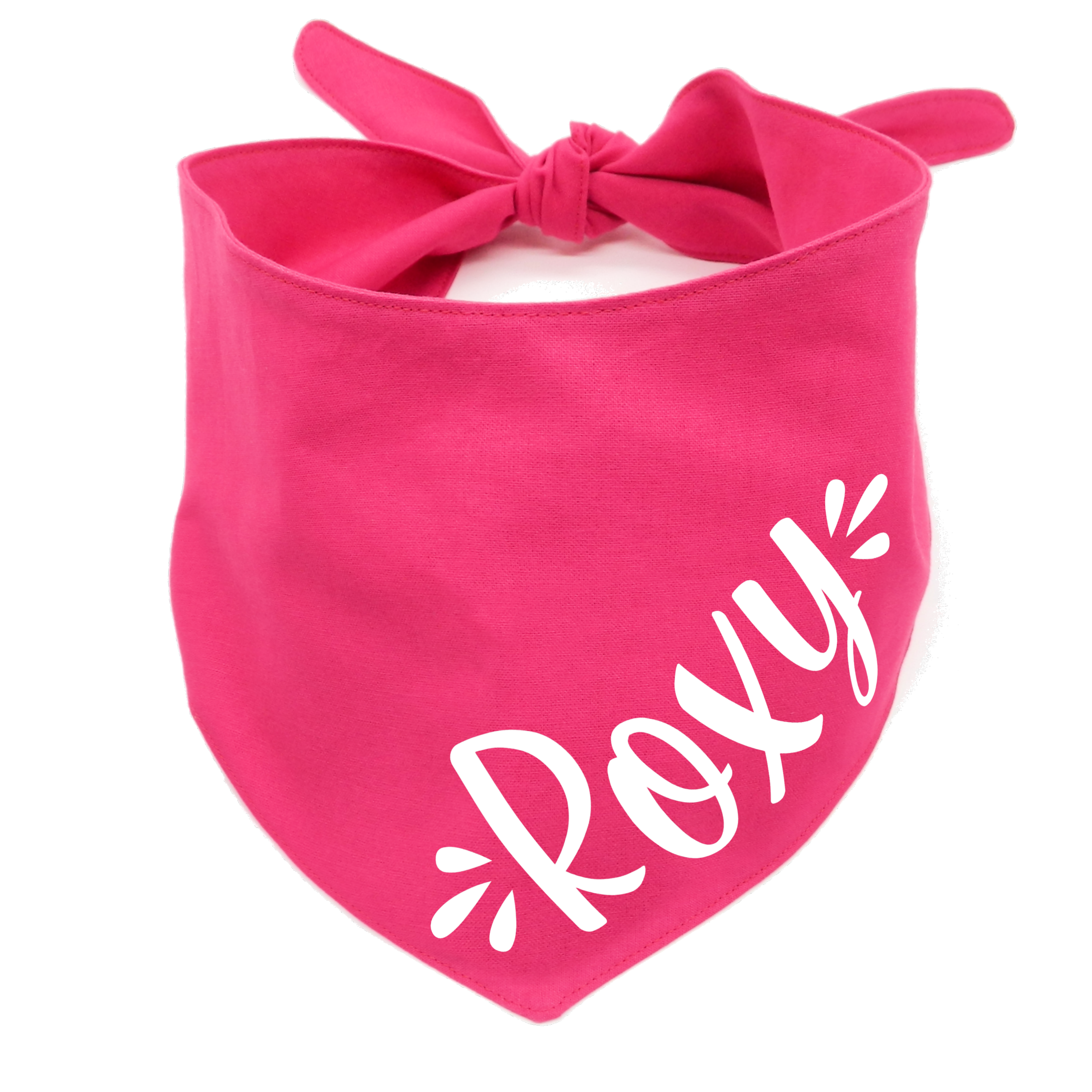 Cute Personalised Dog Bandana with Name - Tie On