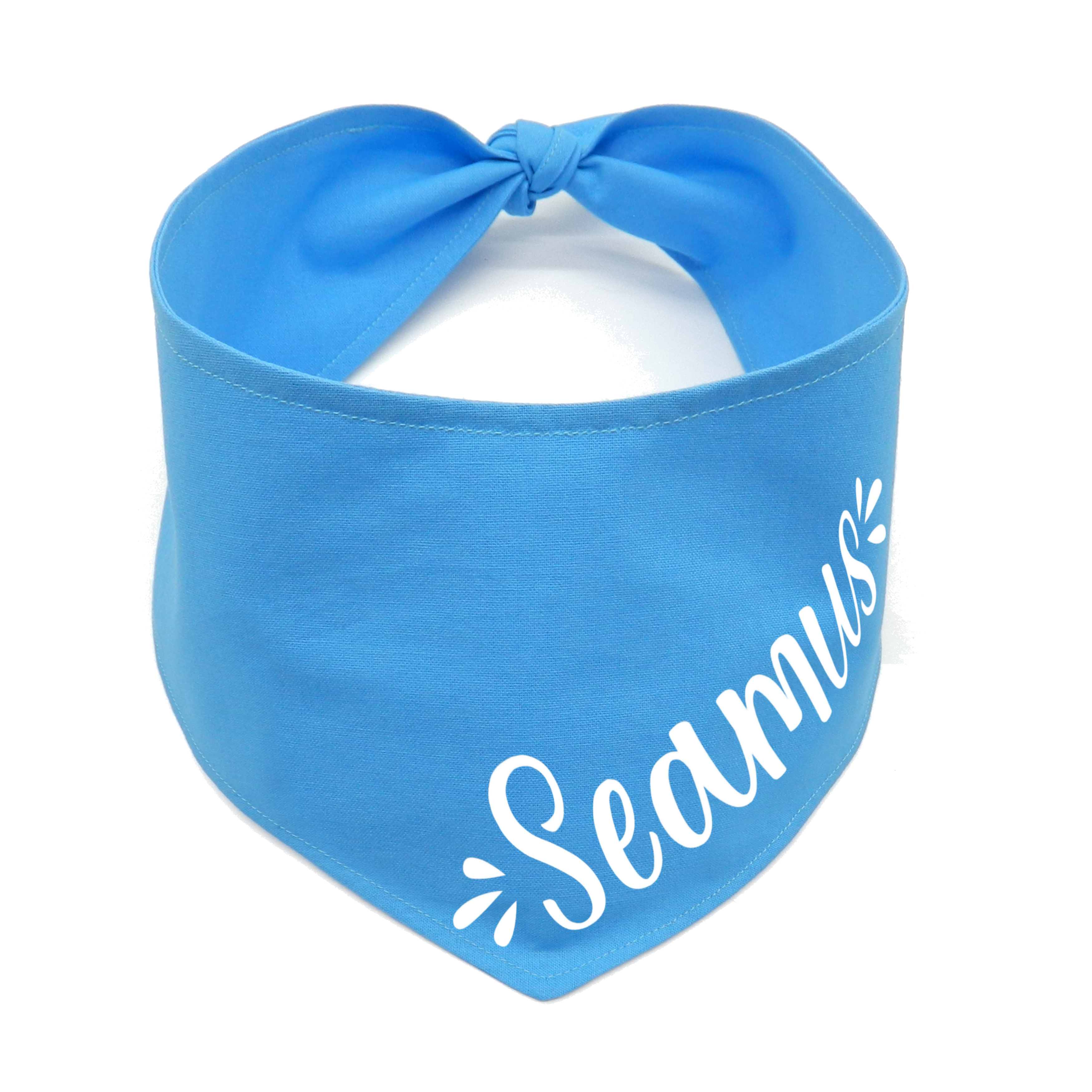 Cute Personalised Dog Bandana with Name - Tie On