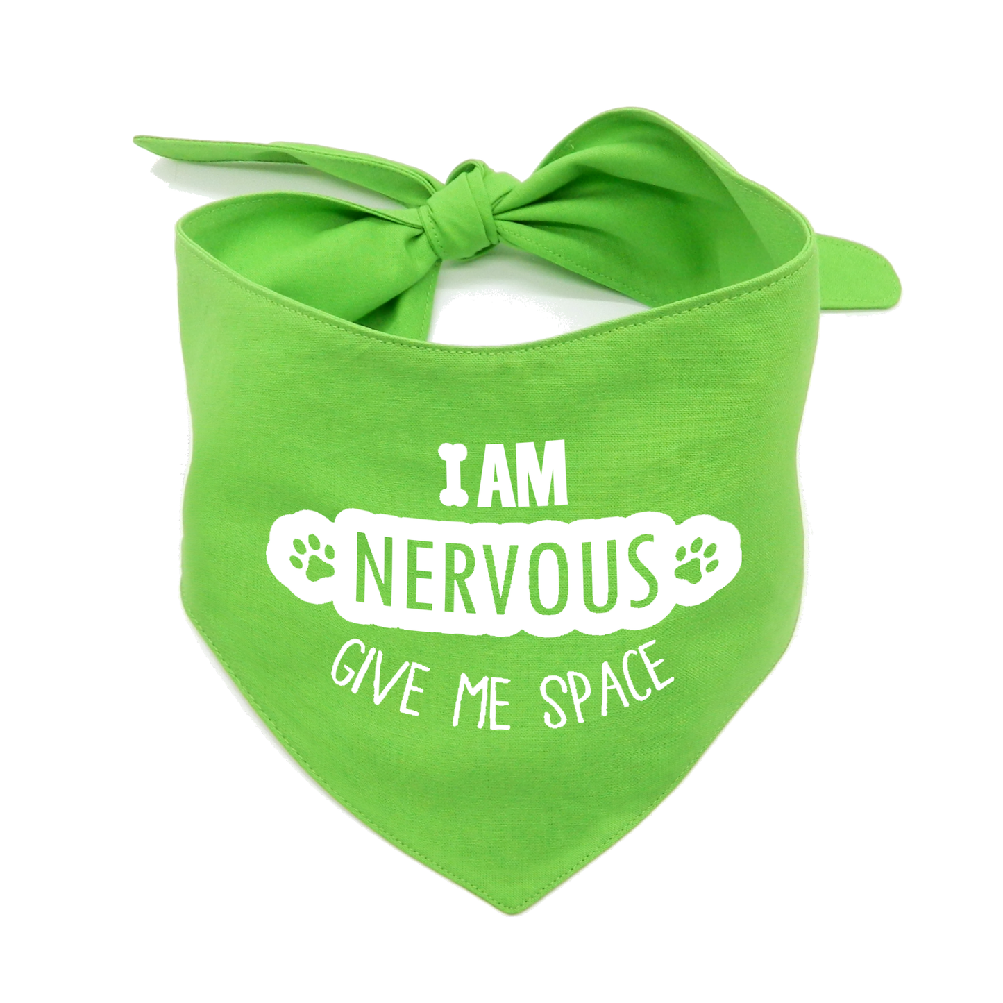 I Am Nervous Give Me Space Dog Bandana –  Awareness Bandana