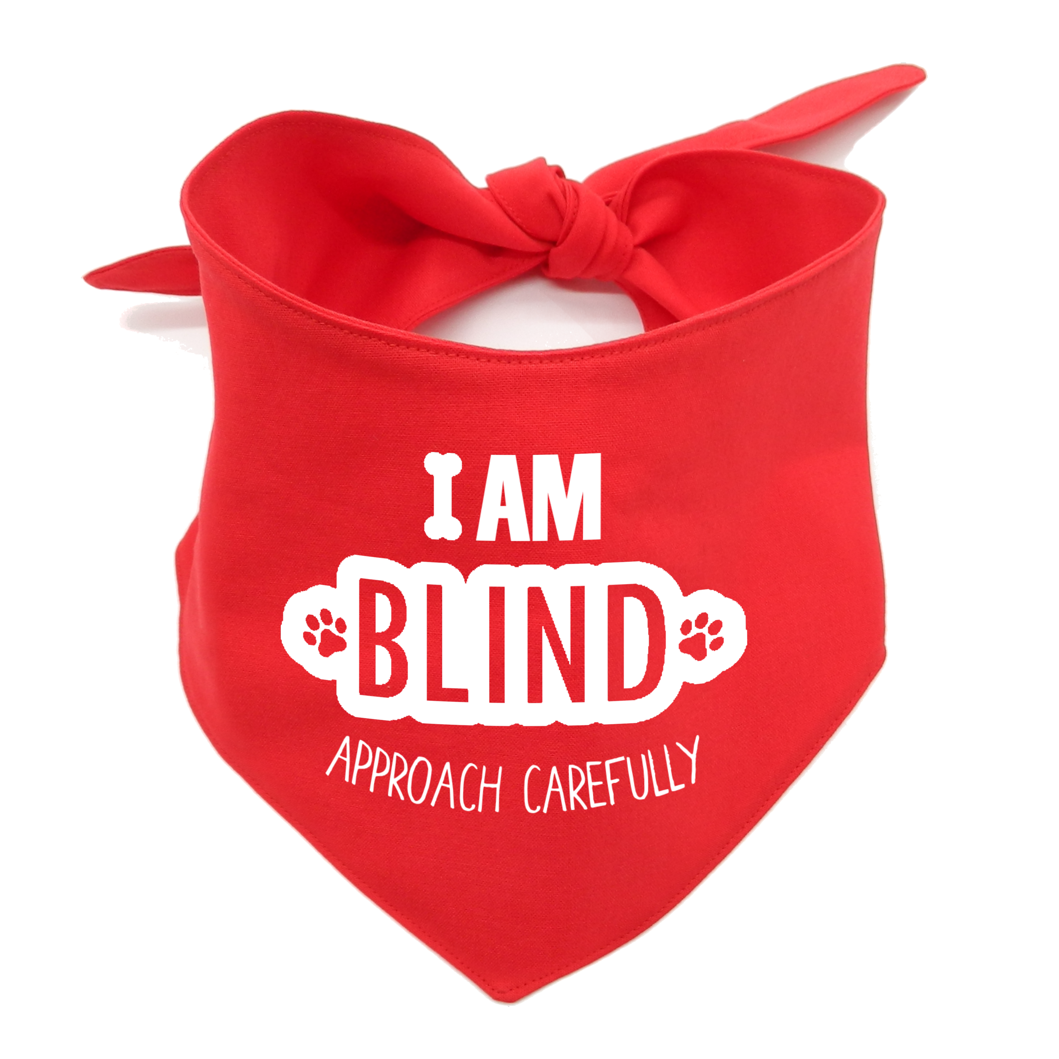 I Am Blind Dog Bandana –  Awareness Bandana for Visually Impaired Dog