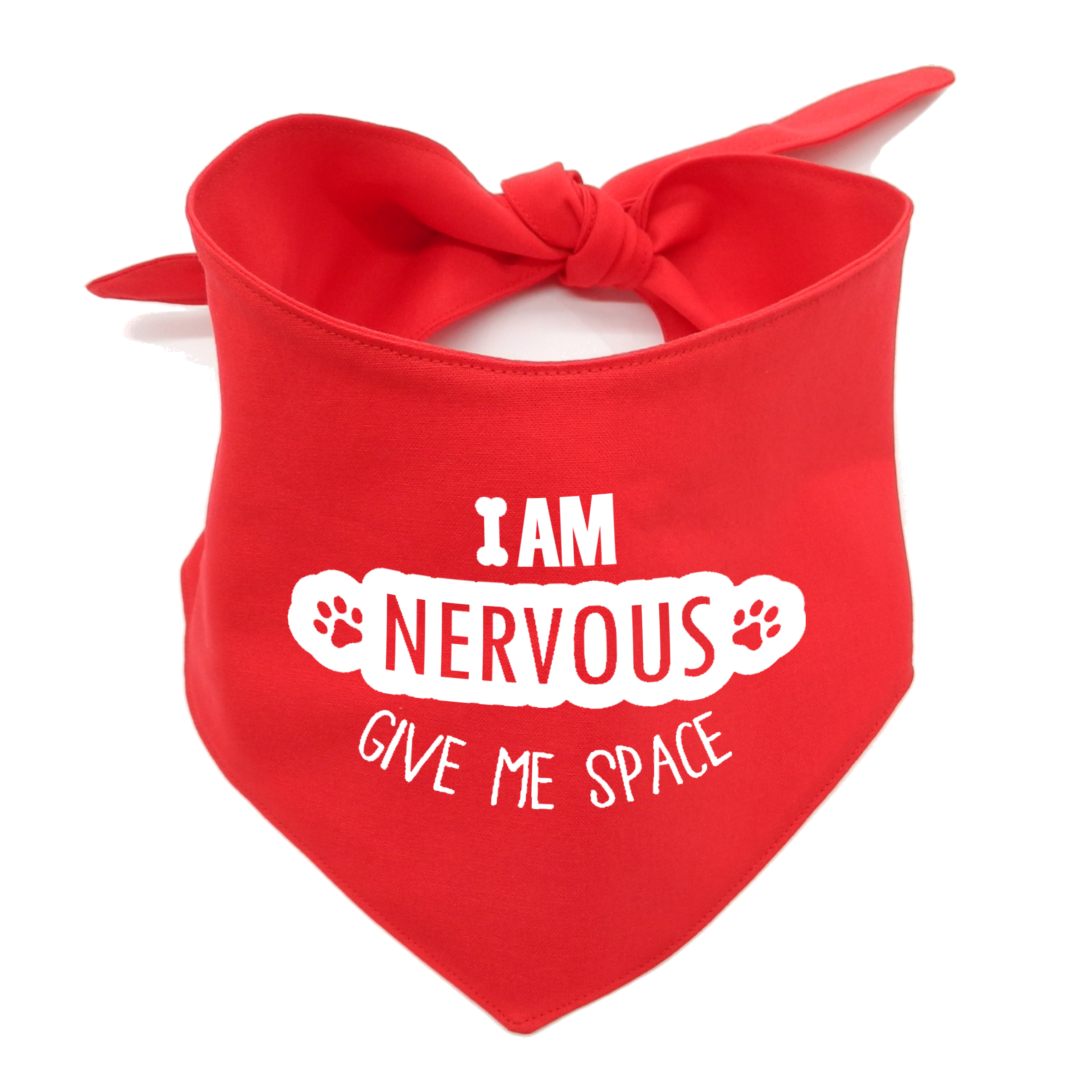 I Am Nervous Give Me Space Dog Bandana –  Awareness Bandana