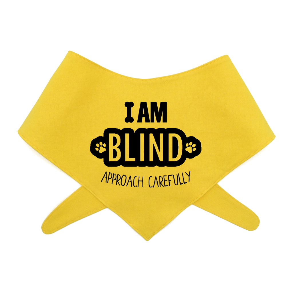 I Am Blind Dog Bandana –  Awareness Bandana for Visually Impaired Dog