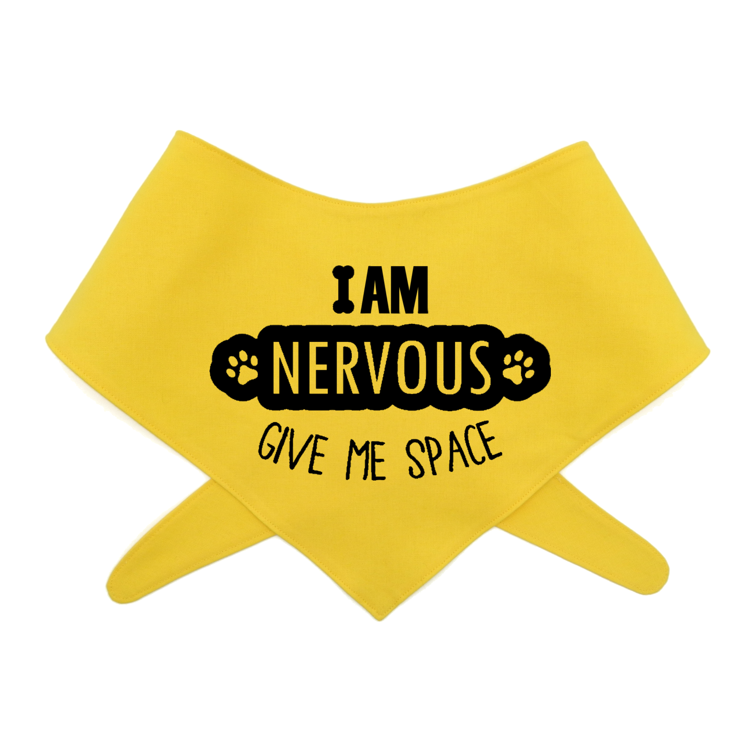 I Am Nervous Give Me Space Dog Bandana –  Awareness Bandana