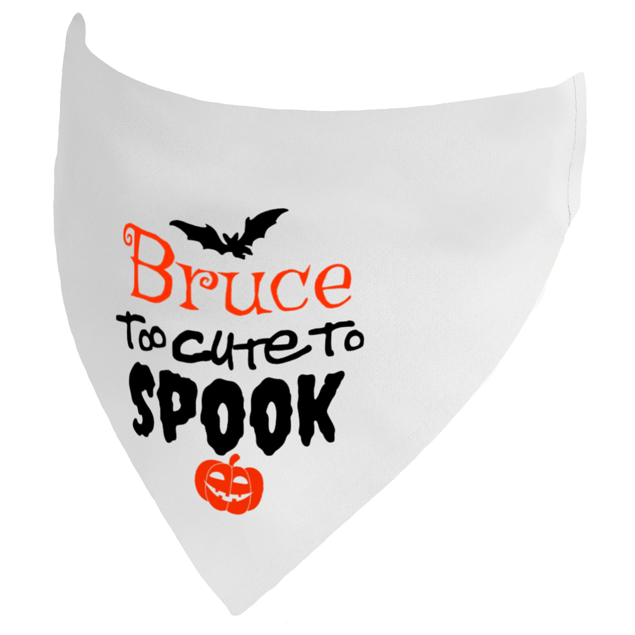 Personalised Halloween Too Cute To Spook Dog Bandana