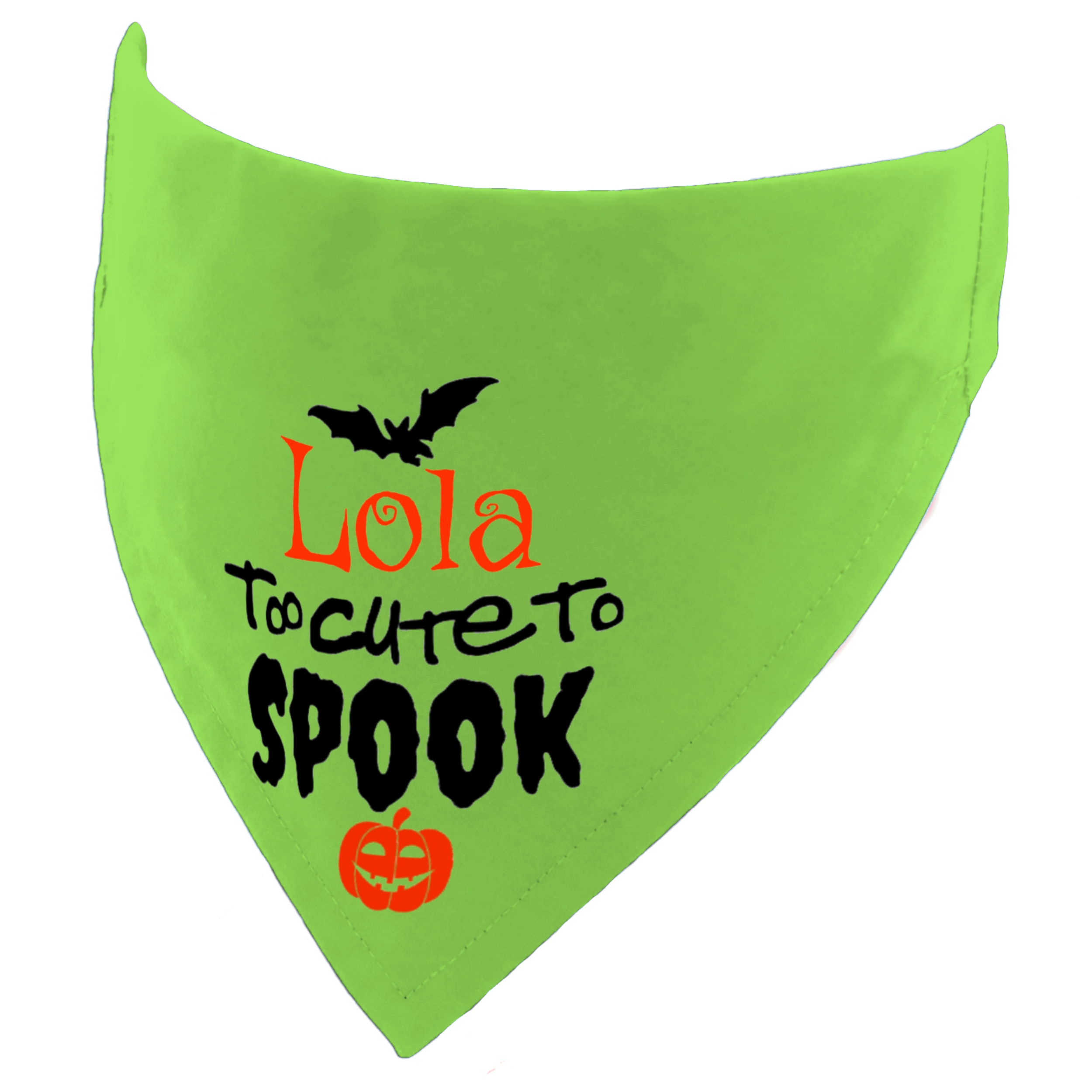 Personalised Halloween Too Cute To Spook Dog Bandana