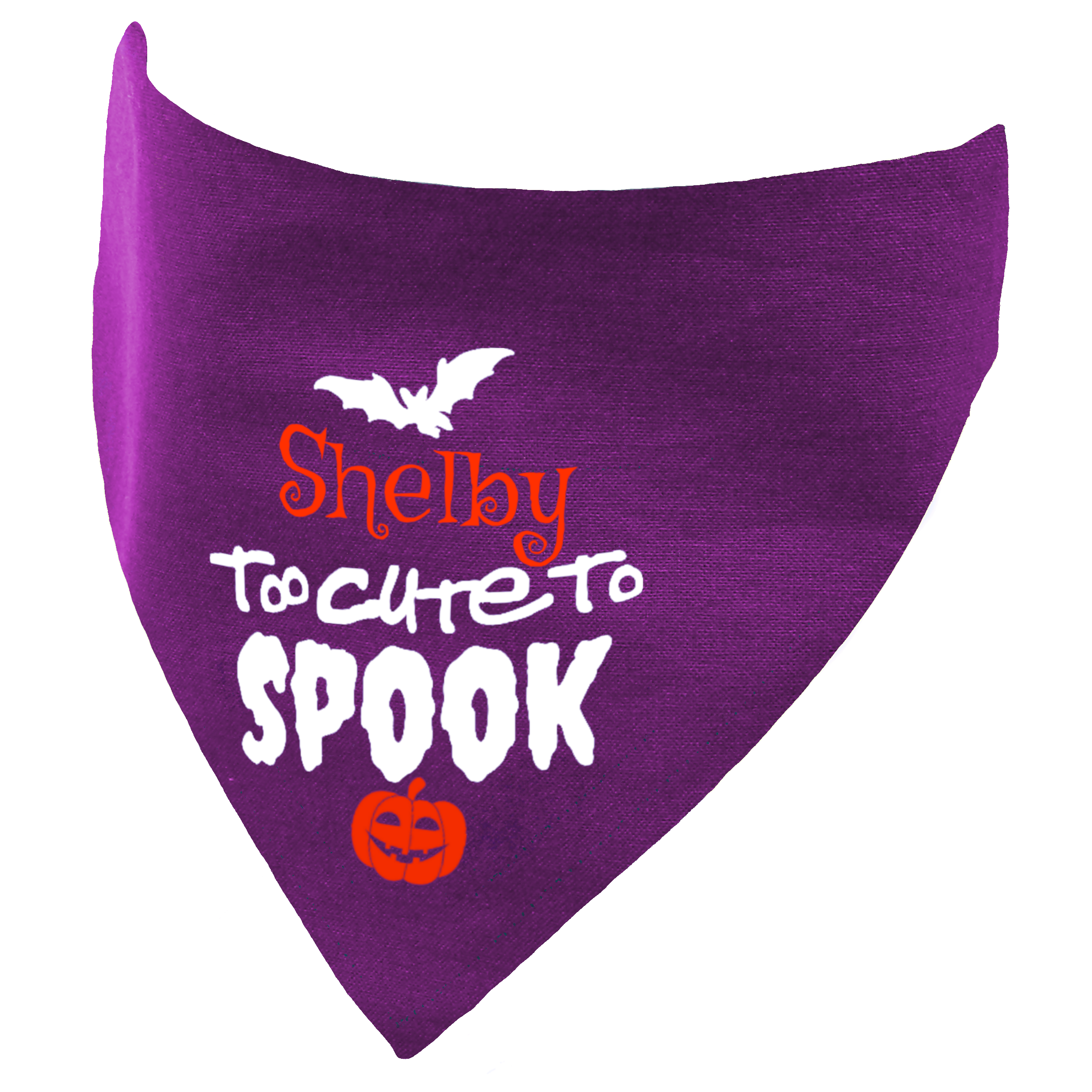 Personalised Halloween Too Cute To Spook Dog Bandana