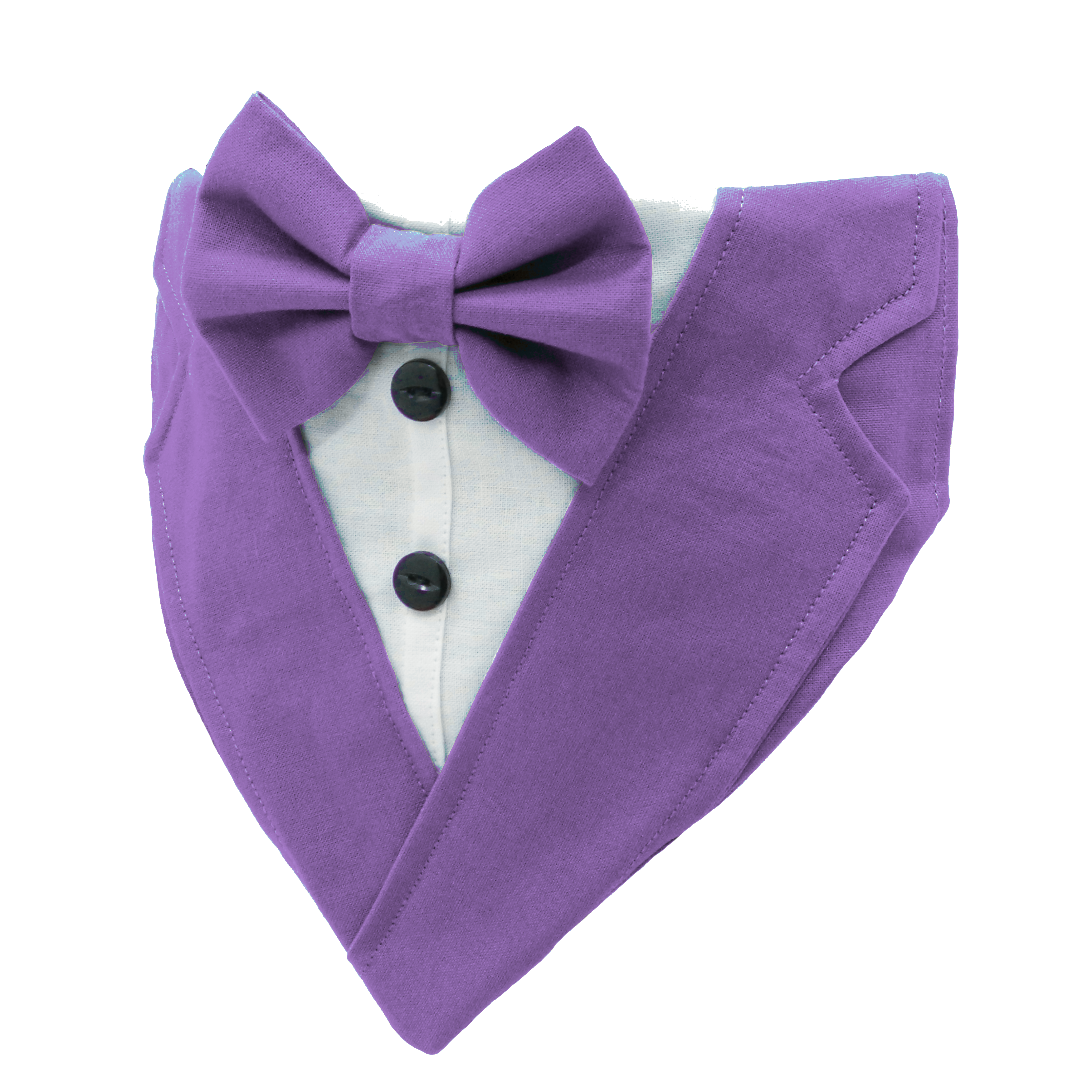 Wedding Tuxedo with Shirt and Bow Tie Dog Bandana