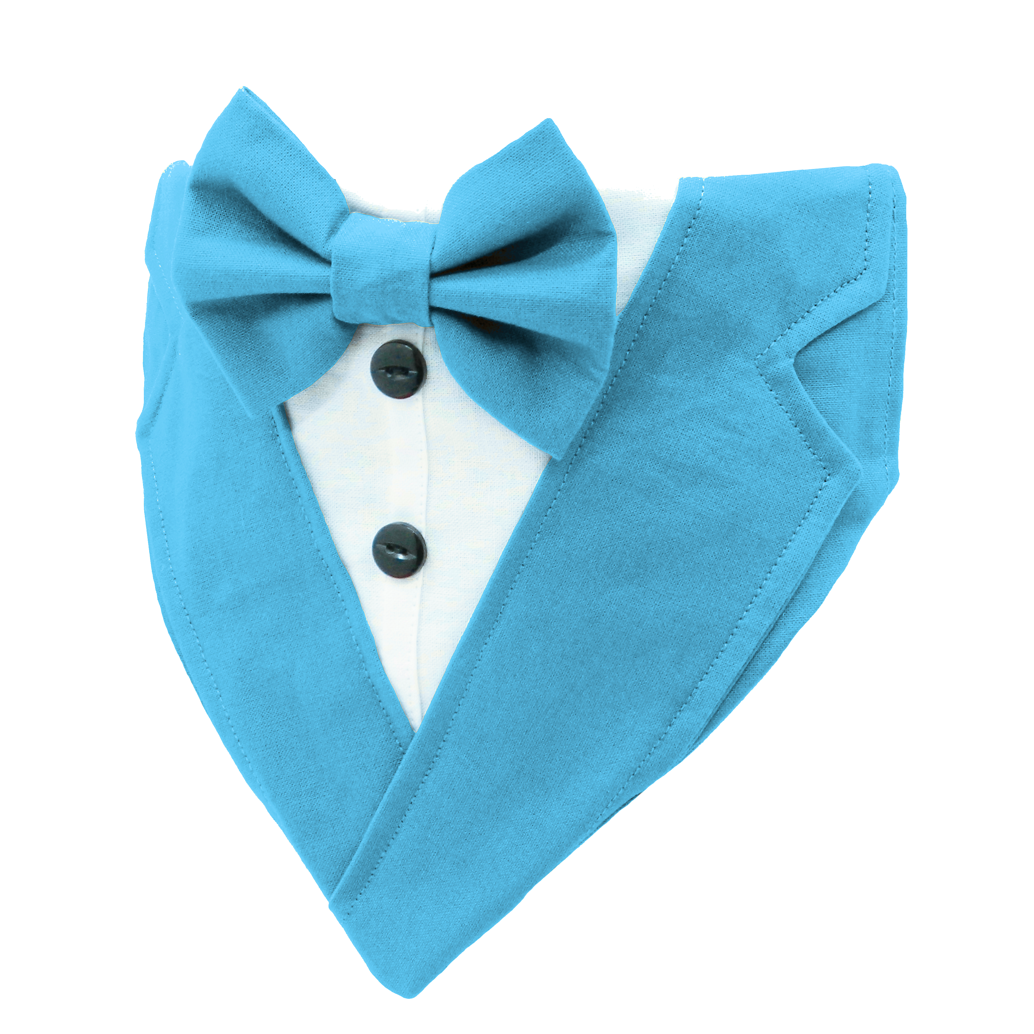 Wedding Tuxedo with Shirt and Bow Tie Dog Bandana